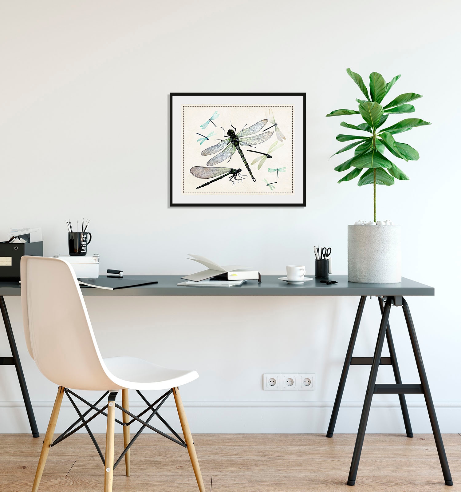 Image of queence Bild "Lola" Insekten Kunst historische Ereignisse 1 Stk. tlg. HD Premium Poster-Druck inkl. Holzrahmen