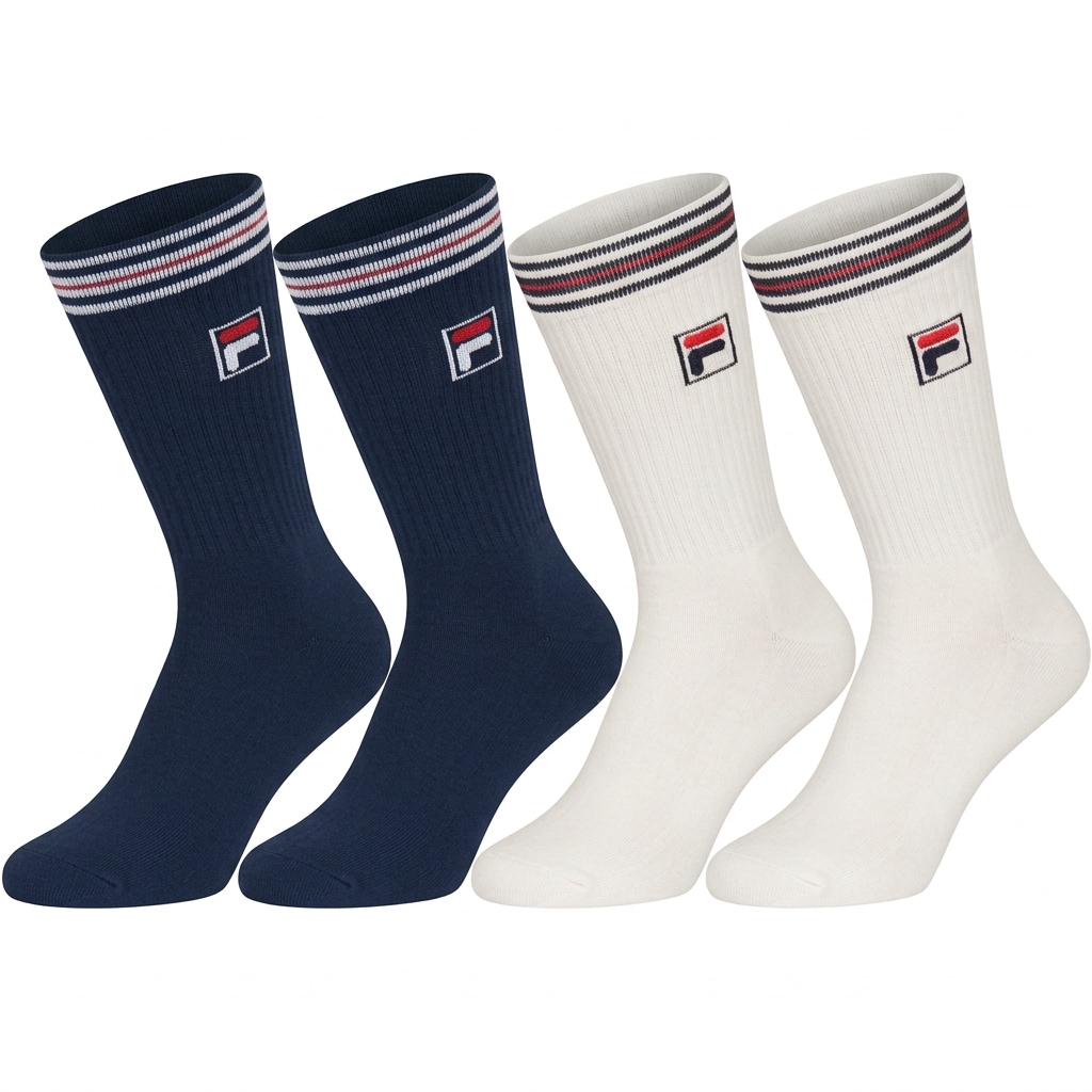 Image of Fila Sportsocken "UNISEX TOP QUALITY FULL TERRY VINTAGE SOCKS" sportliches Design mit Logodetail