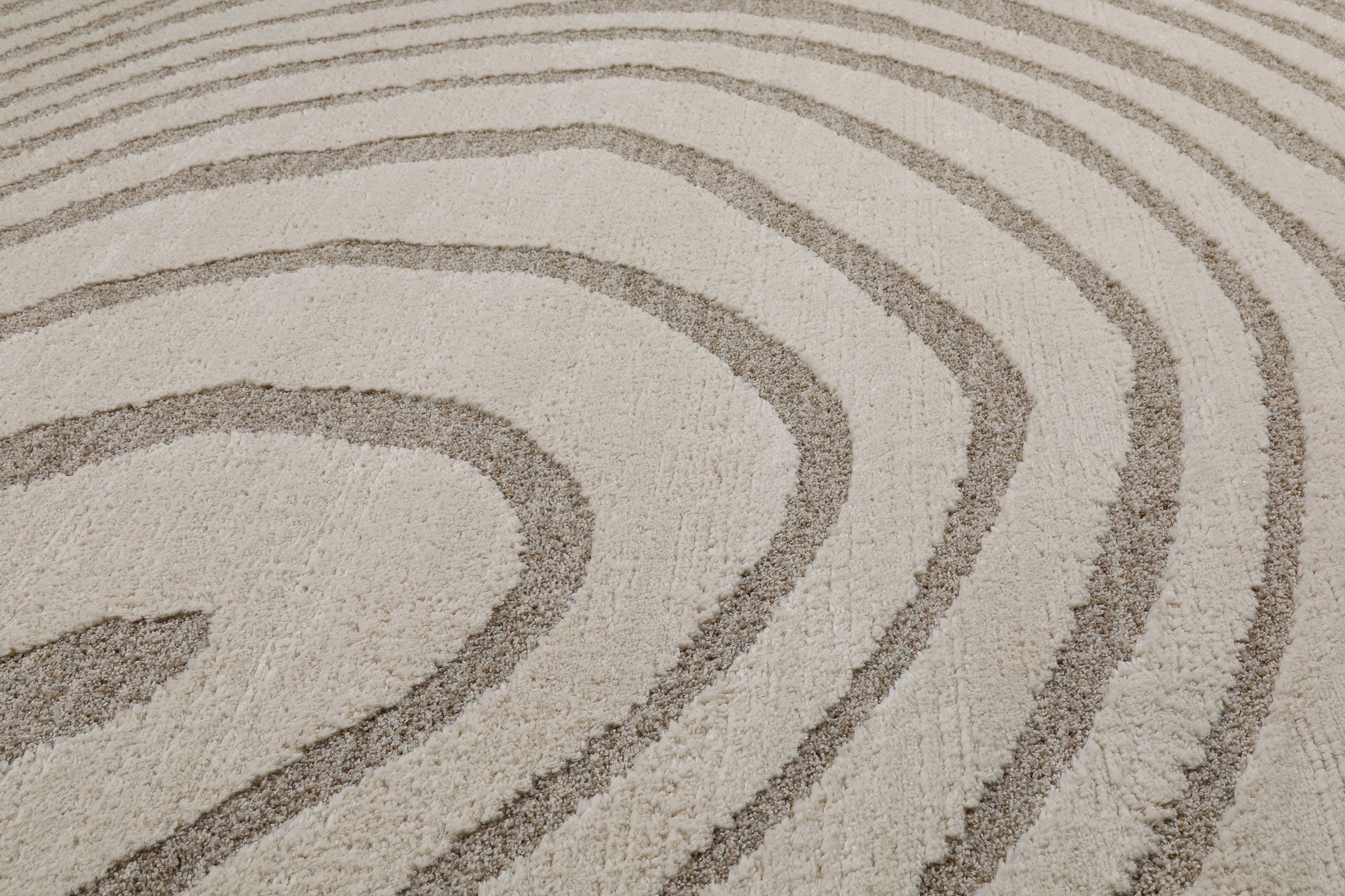 Wecon home Tapis »Björn« Rectangulaire 18 mm Höhe Gewebt, Hoch-Tief, pflegeleicht, Wellen-Muster, Scandi, Wohnzimmer