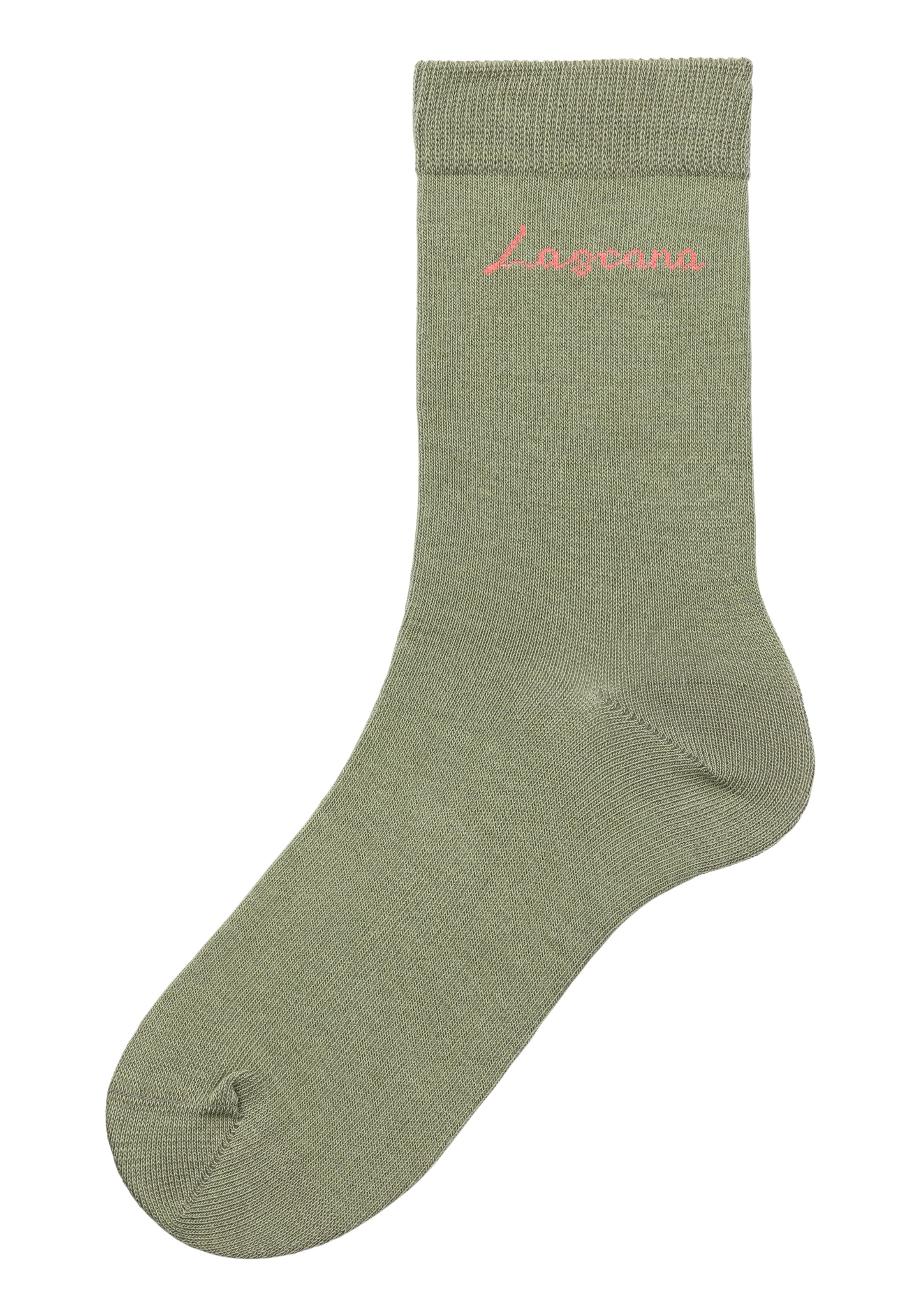 LASCANA Basicsocken »Believe in Yourself«, (Box, 4 Paar), in ansprechender Geschenkbox