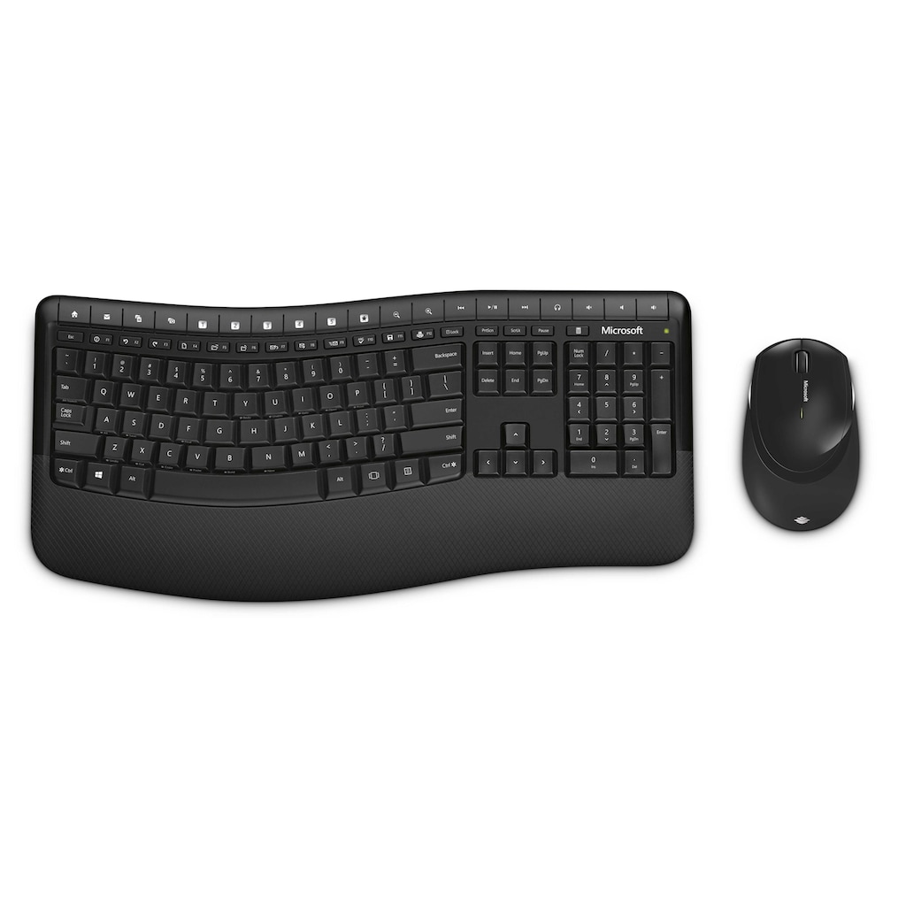 Microsoft PC-Tastatur »5050«, (Ziffernblock-ergonomische Form)