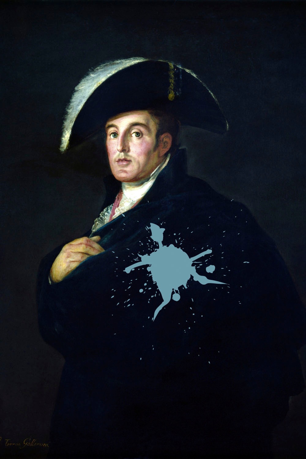 Image of queence Acrylglasbild "Mann mit Farbklecks" Bilder von Männern Formen Gemälde Historische Persönlichkeiten Kunst Mann Fine Art-Print in Galeriequalität
