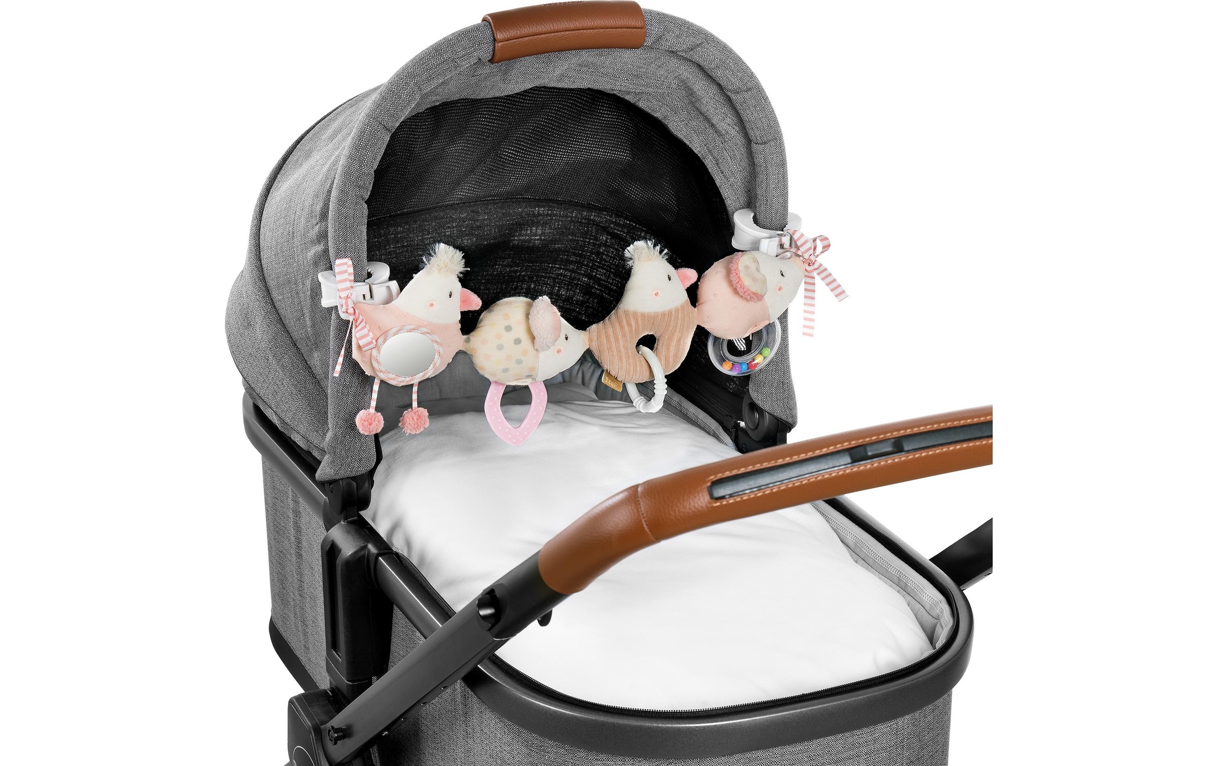 Fehn Kinderwagenkette »Rosa/Beige«