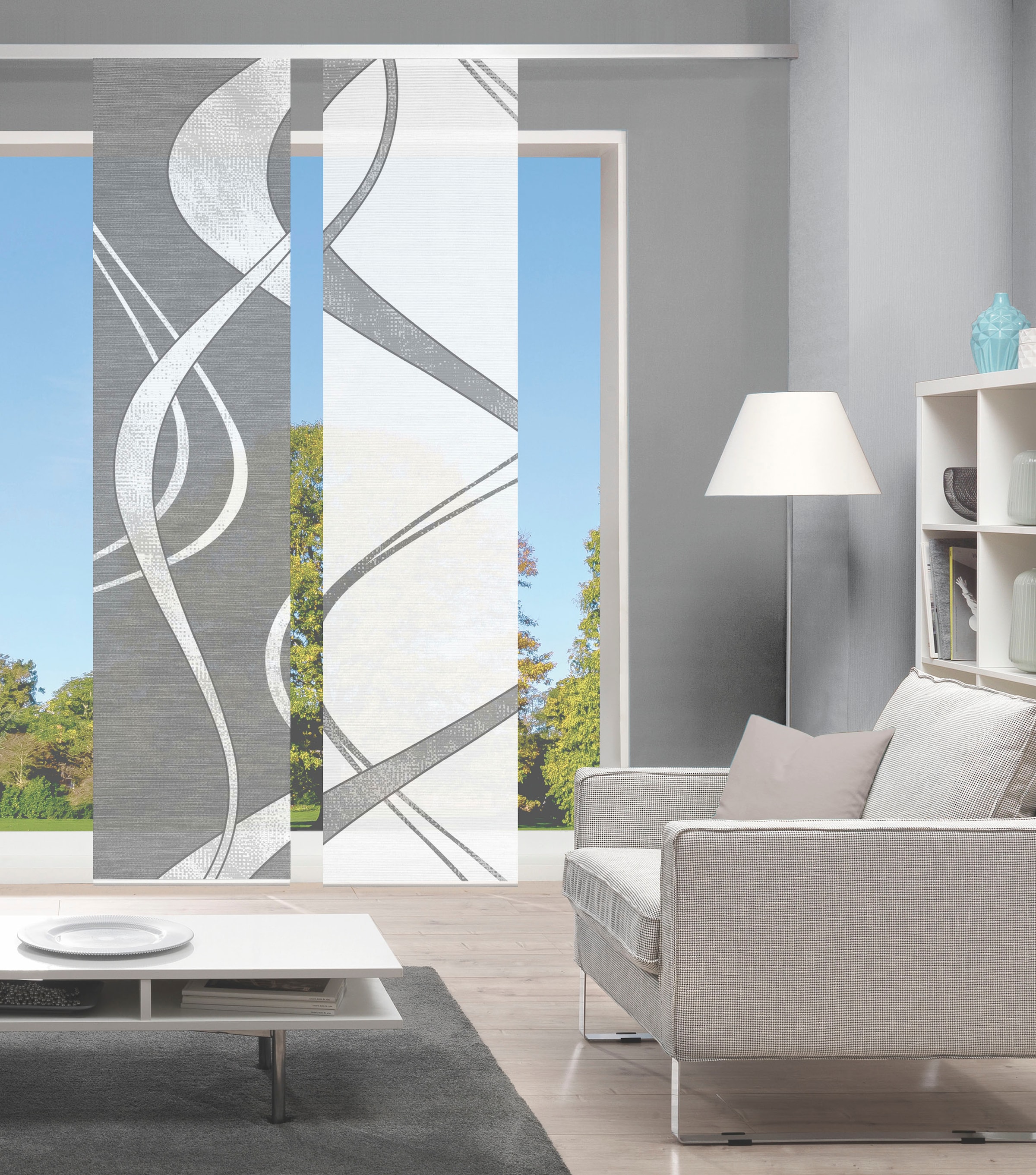 Image of Vision Schiebegardine »TIBONO 2er SET«, (2 St.), Bambus-Optik, Digital bedruckt bei Ackermann Versand Schweiz