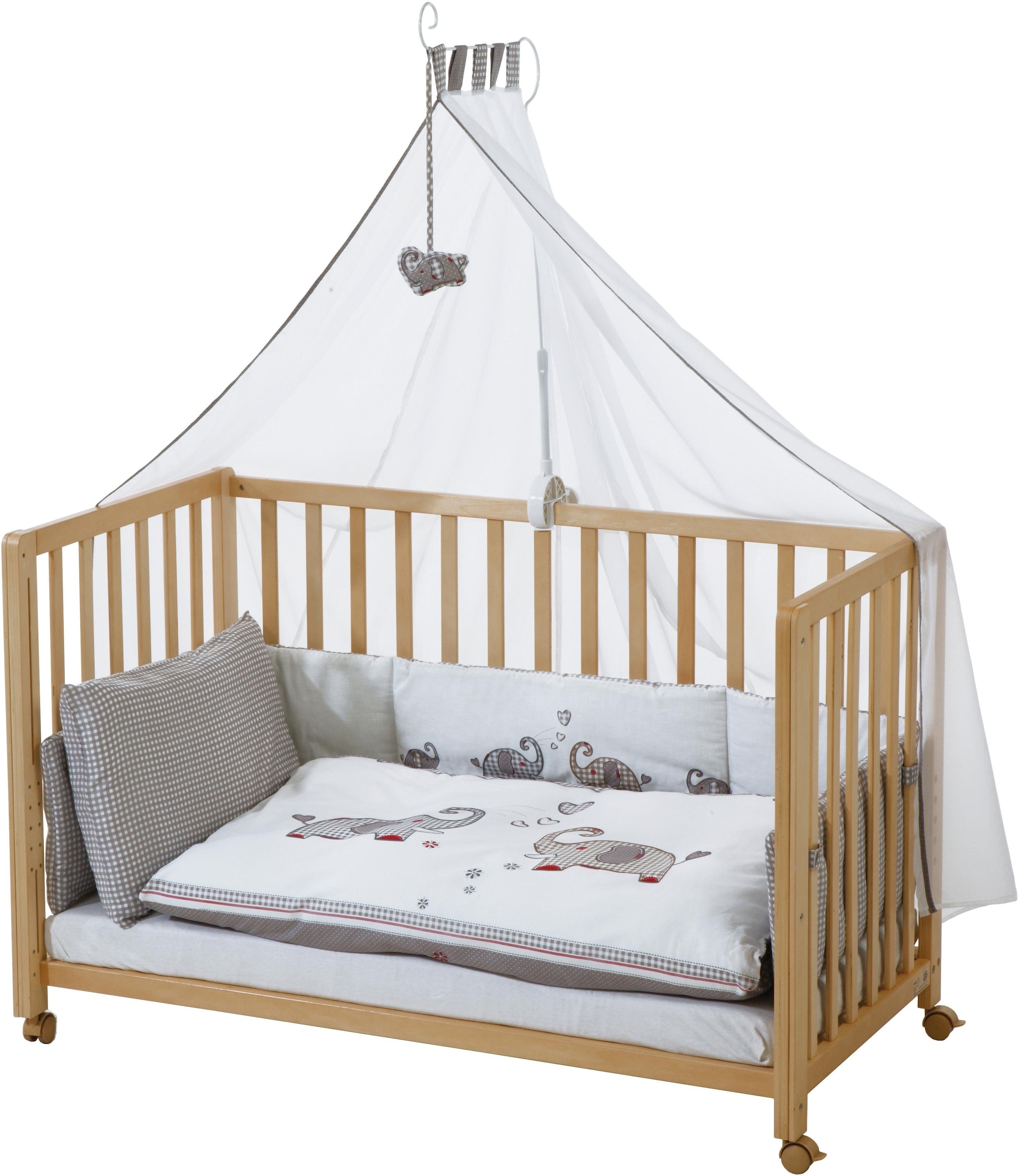 Babybett »Room Bed, Jumbo twins grau«, (6 tlg.)