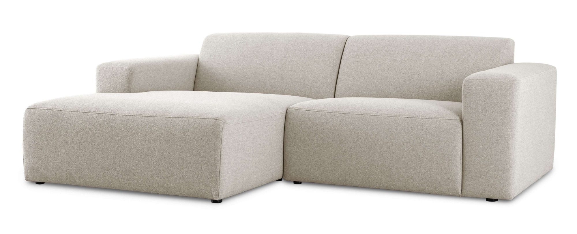 INOSIGN Ecksofa »Koa,228cm, L-Form, Modulsofa, Webstoff, Cord, Struktur«, Designsofa, weicher Lounge-Sitzkomfort, Welleunterfederung, bodentief
