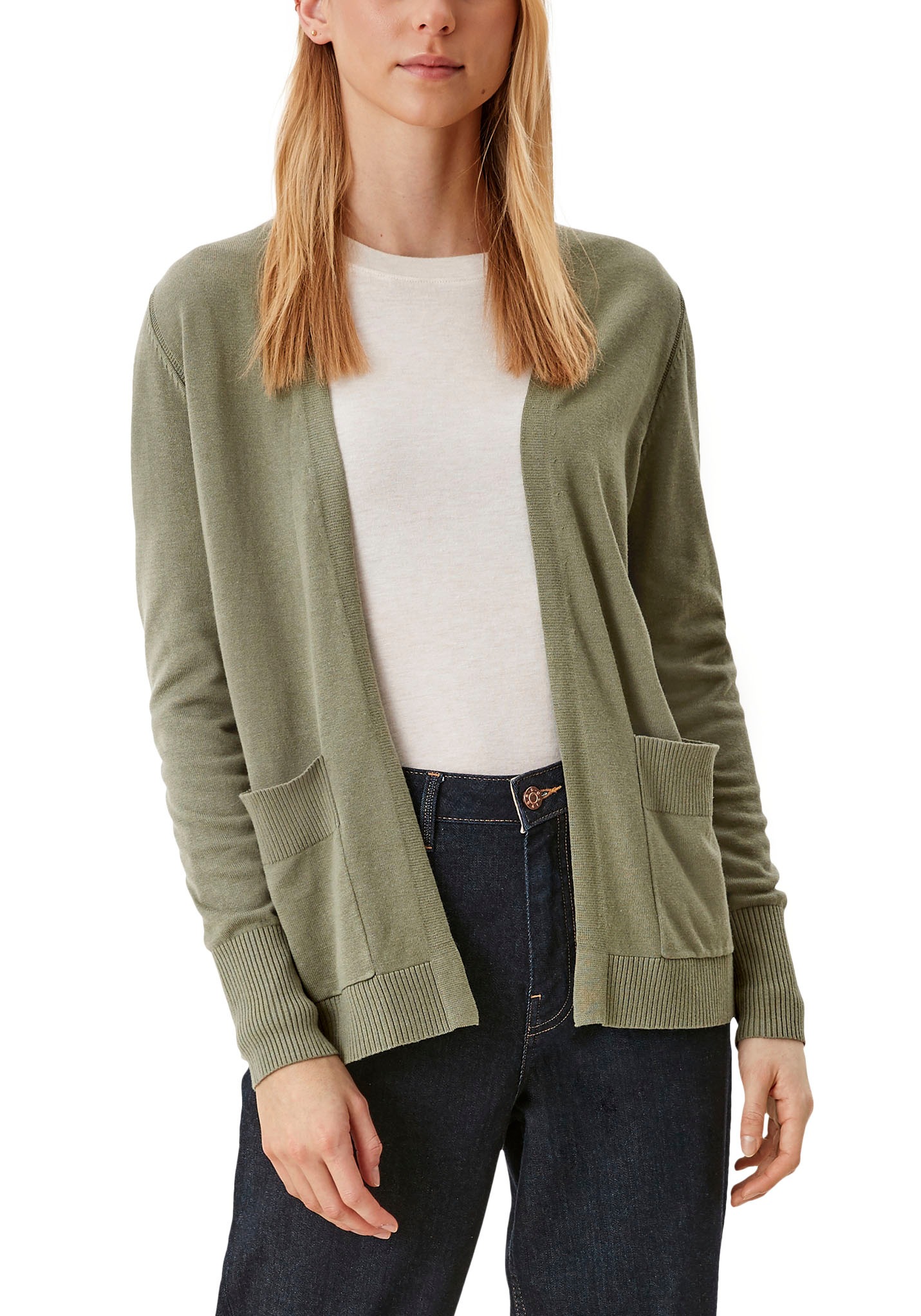 Image of s.Oliver Strickjacke, mit aufgesetzten Eingriffstaschen bei Ackermann Versand Schweiz