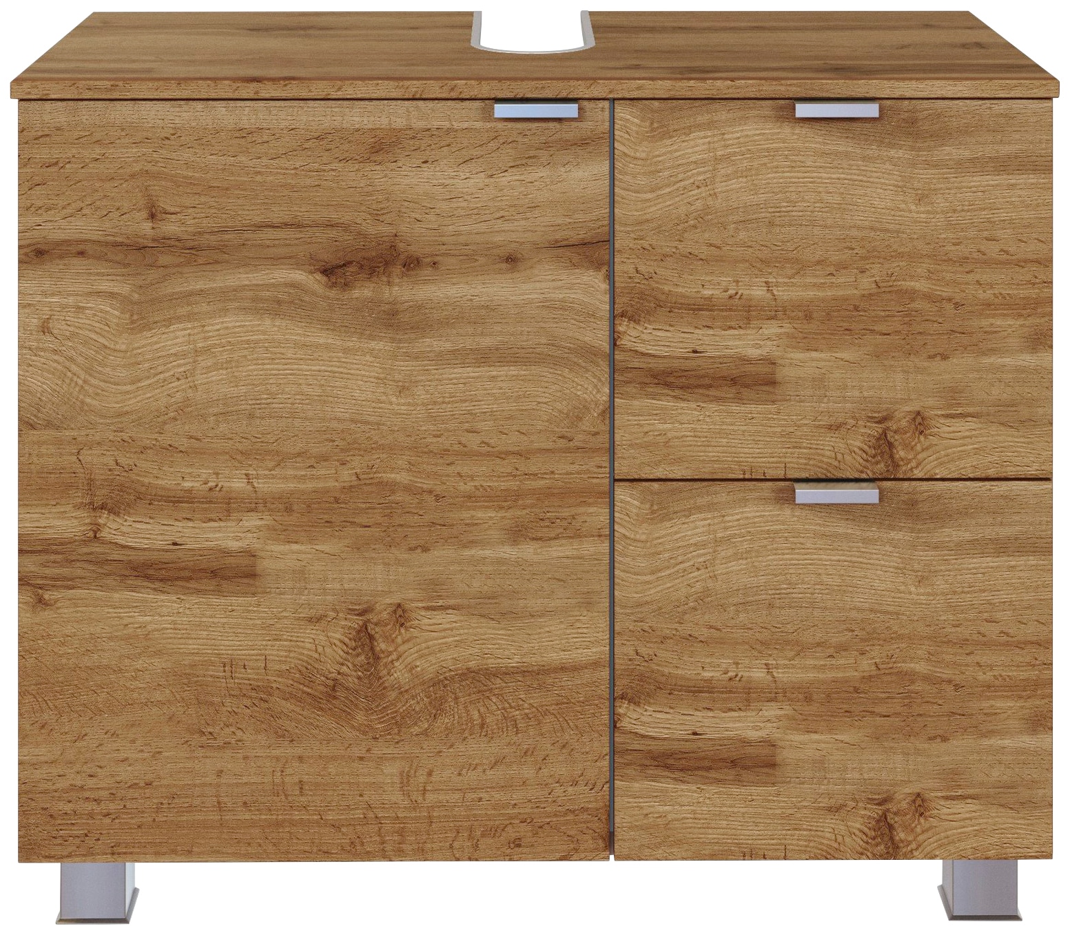 Image of welltime Waschbeckenunterschrank "Bauska" 70 cm breit, mit 2 Auszügen