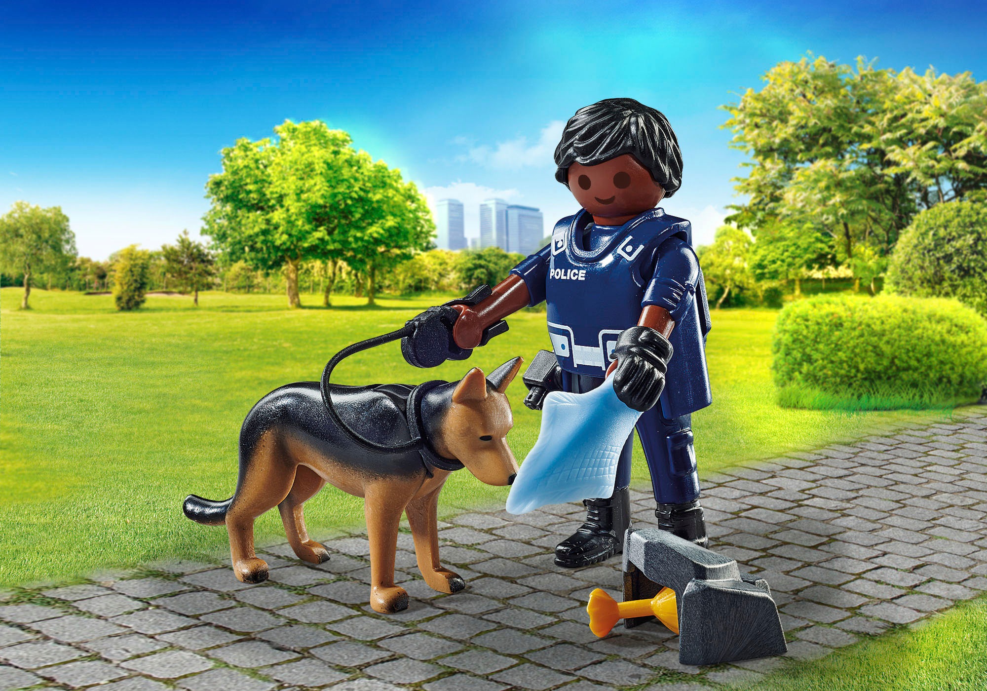 Playmobil® Konstruktions-Spielset »Polizist mit Spürhund (71162), Special Plus«, Made in Europe
