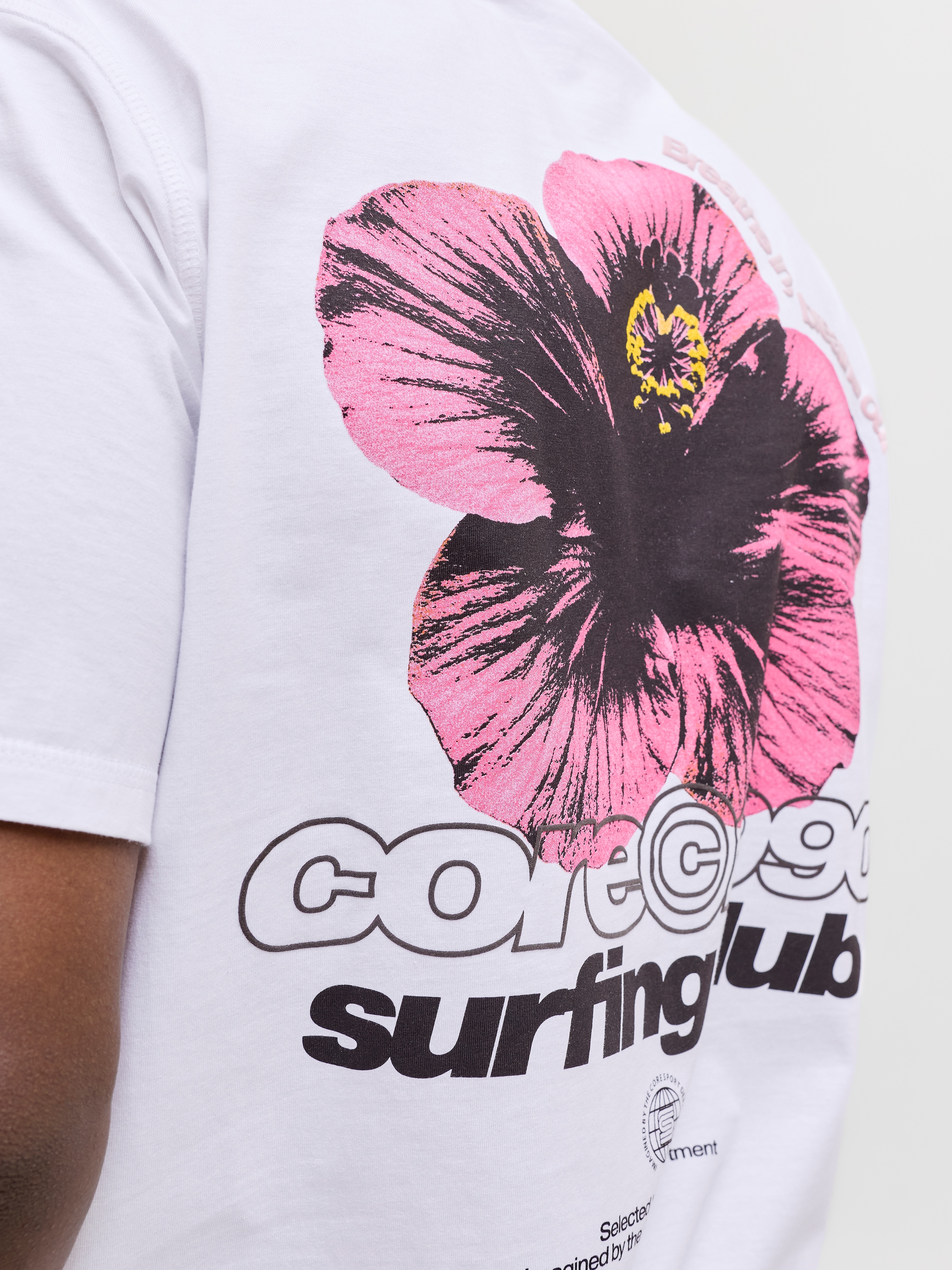 Jack & Jones T-shirt »JCOMARINA BACK PRINT TEE SS CREW NECK« avec impression