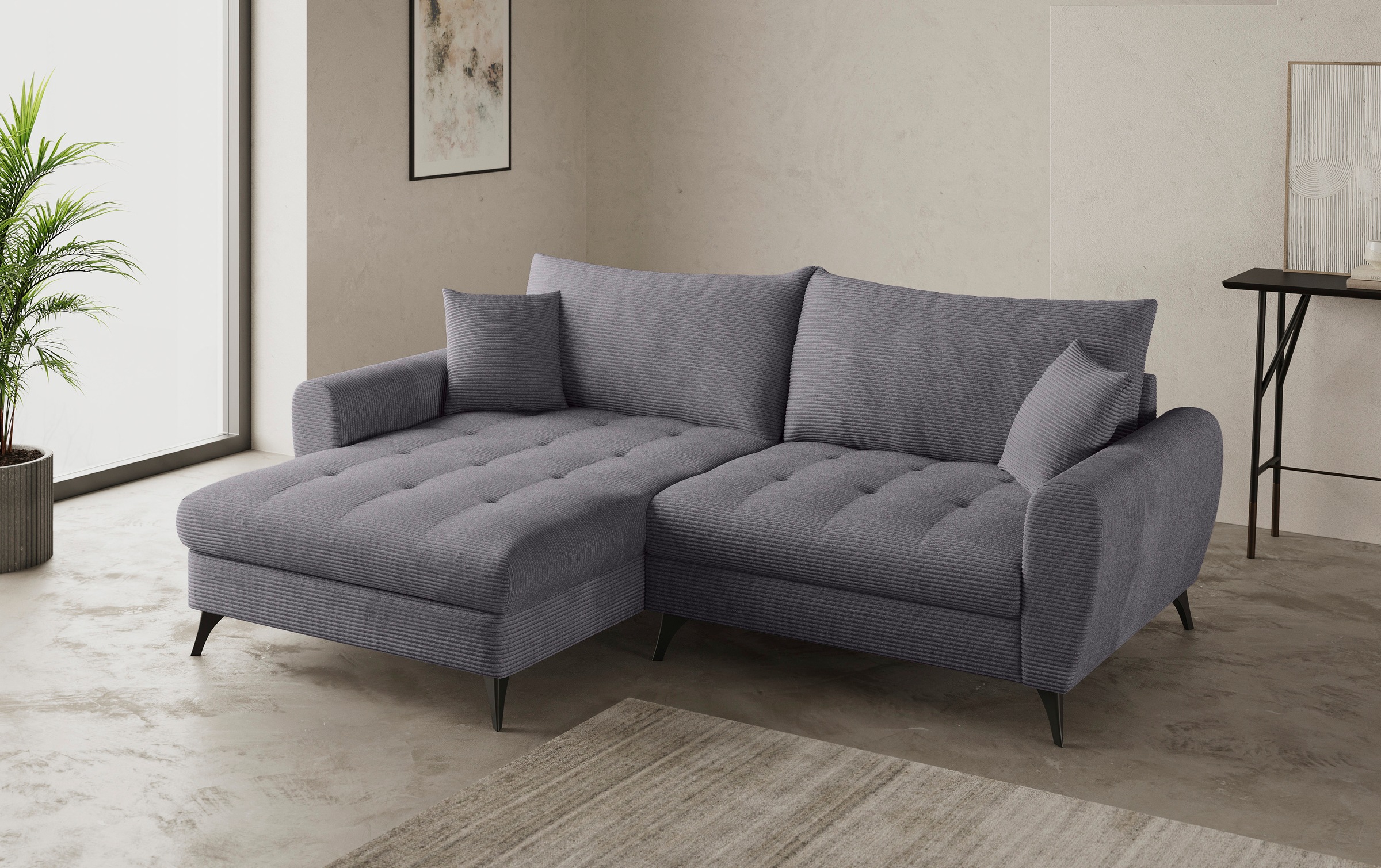 Mr. Couch Ecksofa »Blackburn II, L-Form«, Mit Kaltschaumpolsterung bis 140 kg belastbar