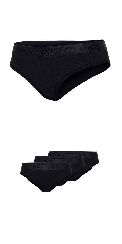 Image of Fila Brasilslip 3er Pack, Baumwollmix, elastisch, Logobund