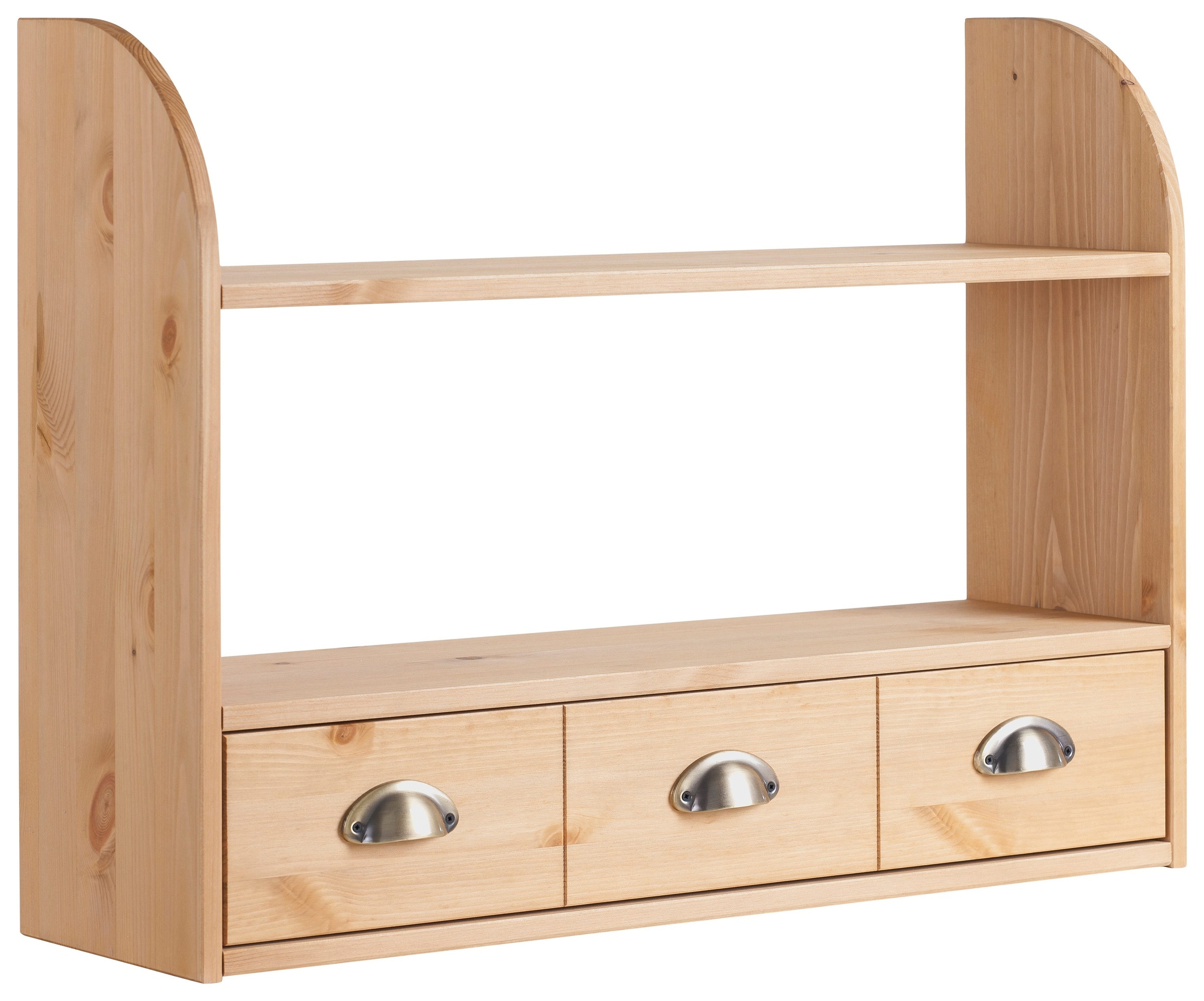 Image of Home affaire Hängeregal »Oslo«, 75 cm breit, aus massiver Kiefer, 1 breiter Schubkasten, Metallgriffe bei Ackermann Versand Schweiz