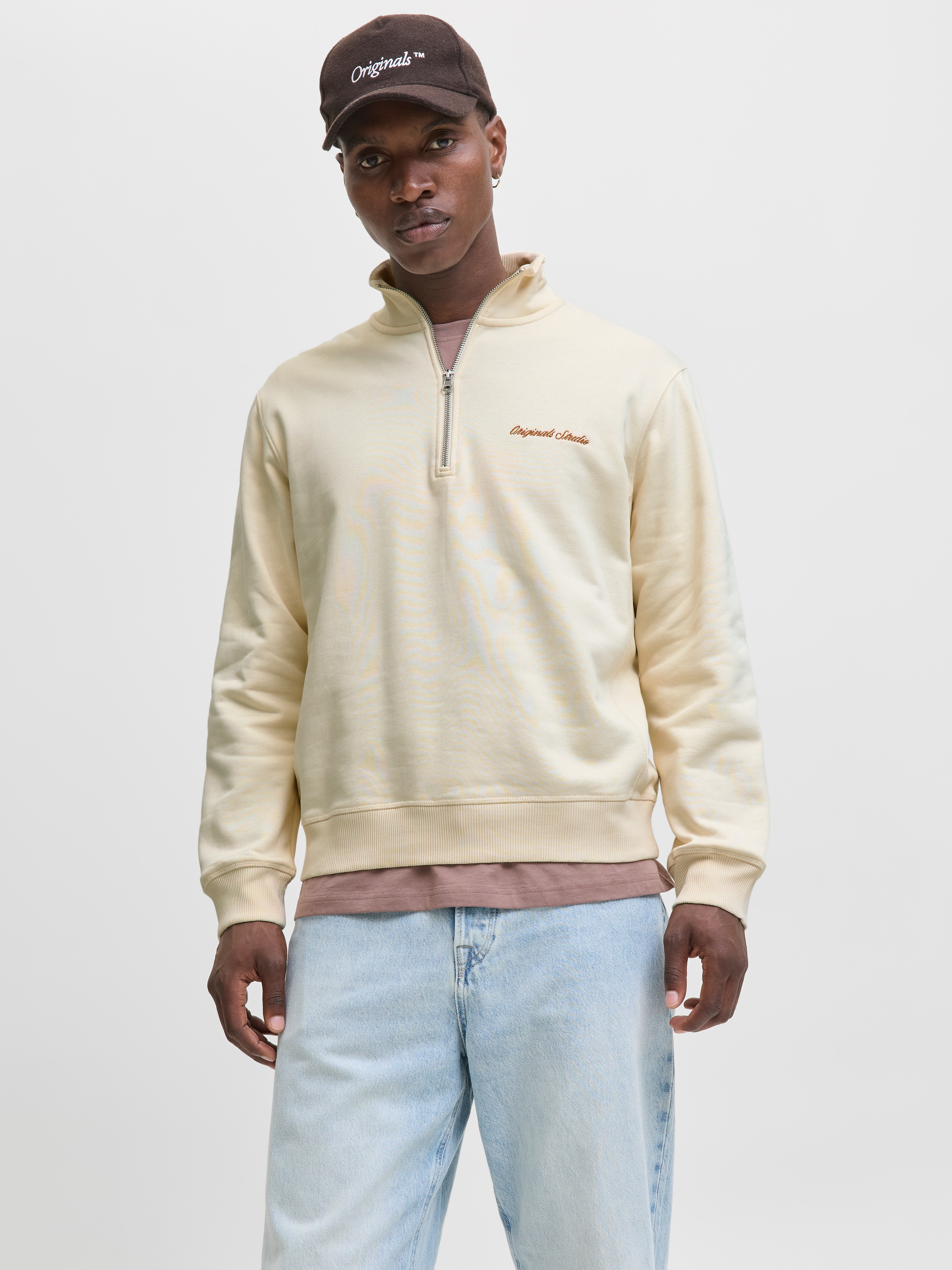 Jack & Jones Sweat-shirt »JORNORREBRO EMB SWEAT HIGH NECK SN«
