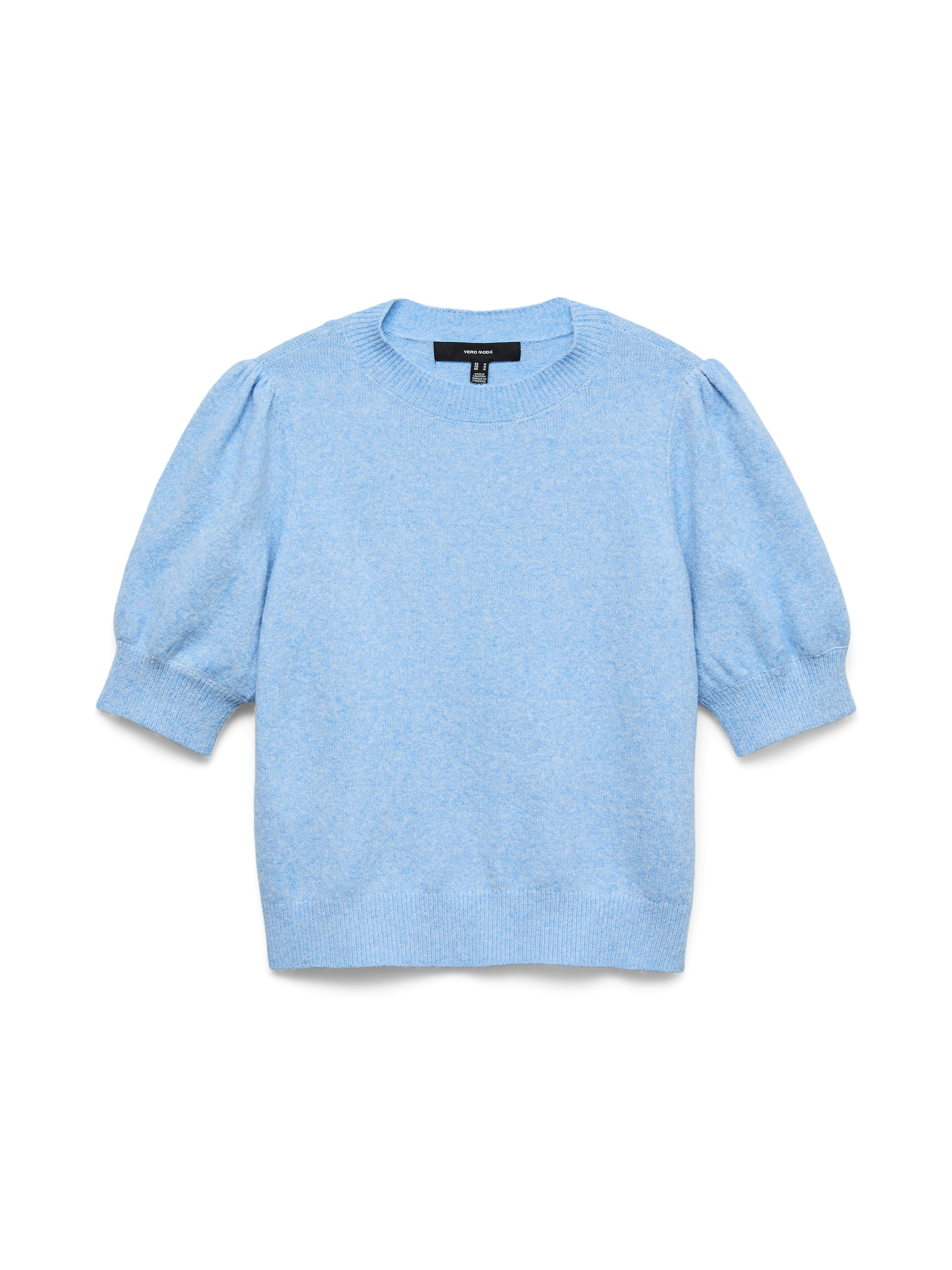 Vero Moda Pull à col rond »VMDOFFY 2/4 O-NECK PULLOVER GA NOOS« mit kurzen Puffärmeln