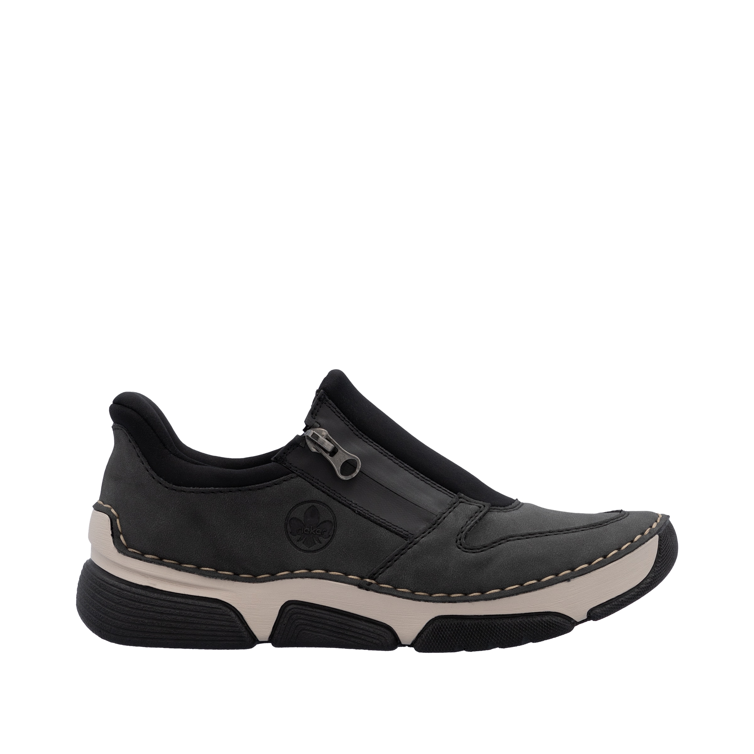 Rieker Slip-On Sneaker »Ready2GO«  Halbschuh, Freizeitsneaker mit seitlichem Reissverschluss