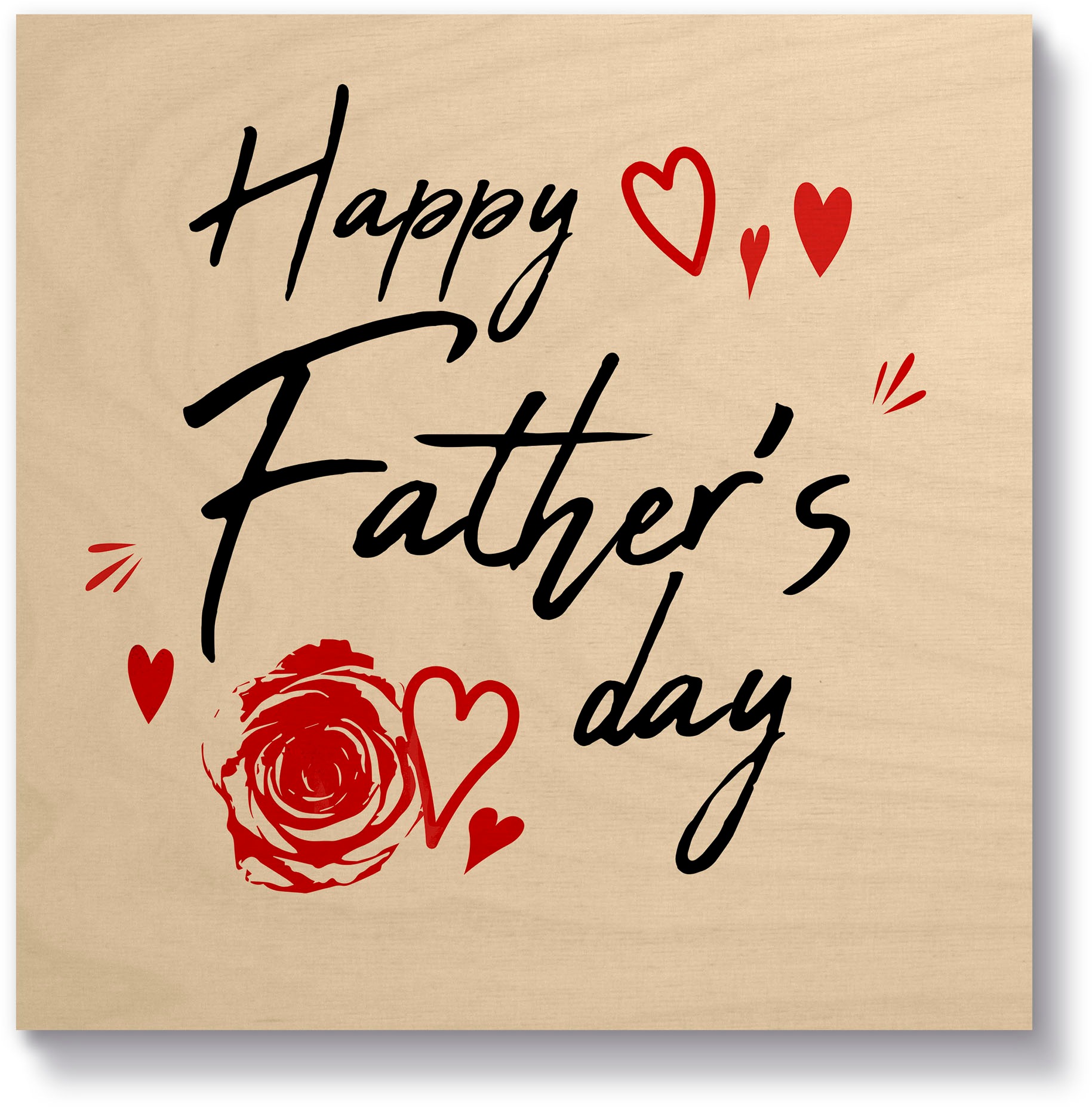 Image of Artland Holzbild »Happy Father´s day«, (1 St.) bei Ackermann Versand Schweiz