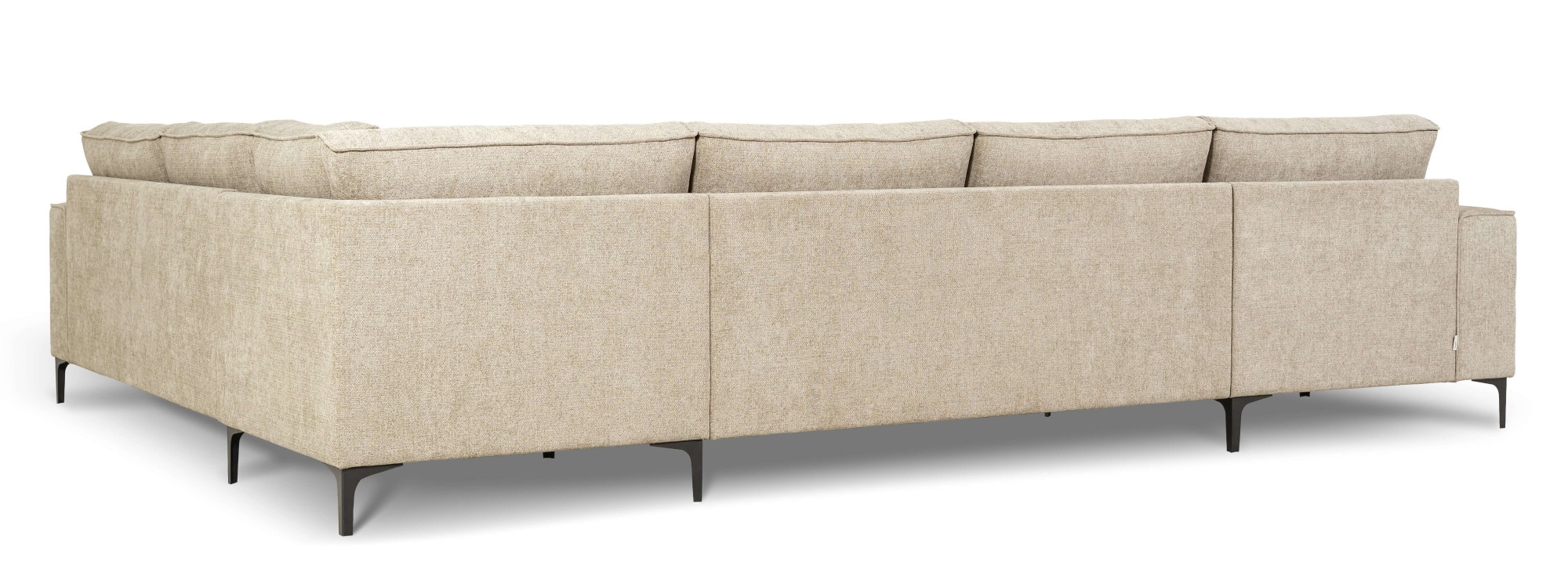 GOODproduct Wohnlandschaft »OLAND U-Form, XXL, B: 342 cm, Skandi-Design, Chenille« Skandi-Design in Struktur, Flachgewebe, Luxus-Microfaser, Boucle
