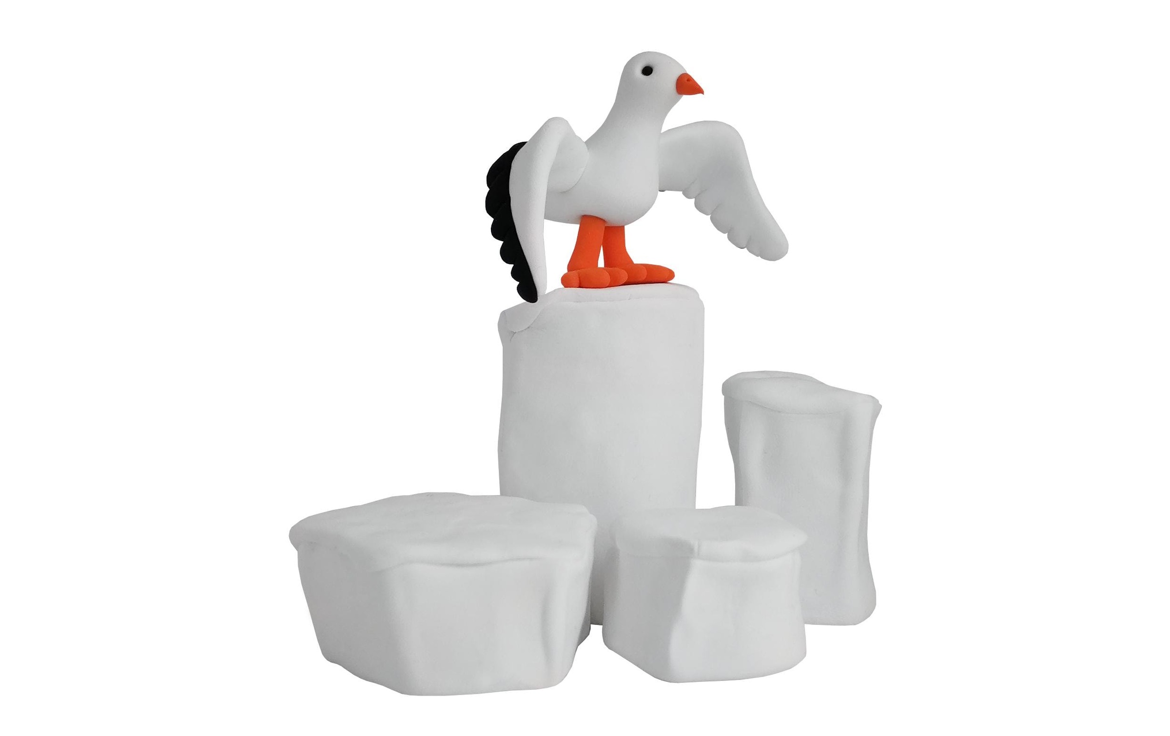Knete »Jumping Clay Glaciers Series Set Pinguine«