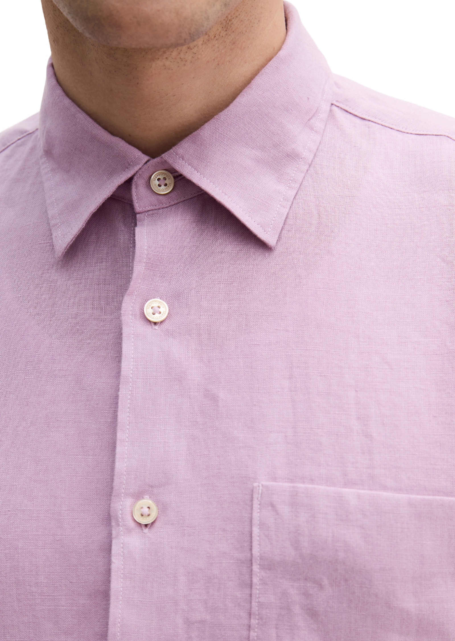 Marc O'Polo Chemise en lin au look classique et épuré