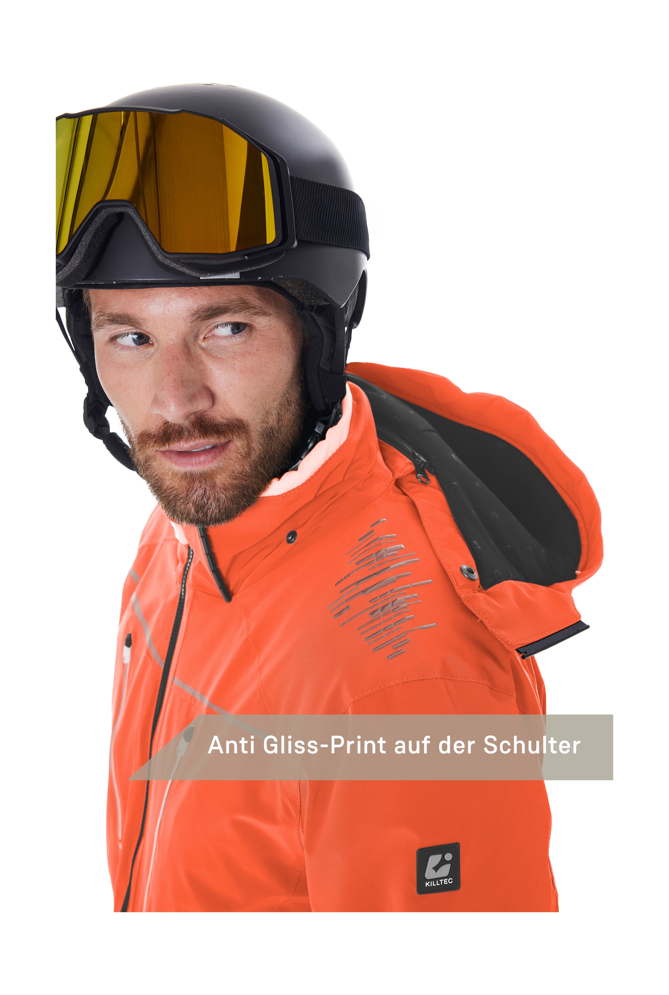 Killtec Veste de ski »KSW 50 MN SKI JCKT« Herren Skijacke: wasserdicht, atmungsaktiv, 4-Wege-Stretch, Schneefang