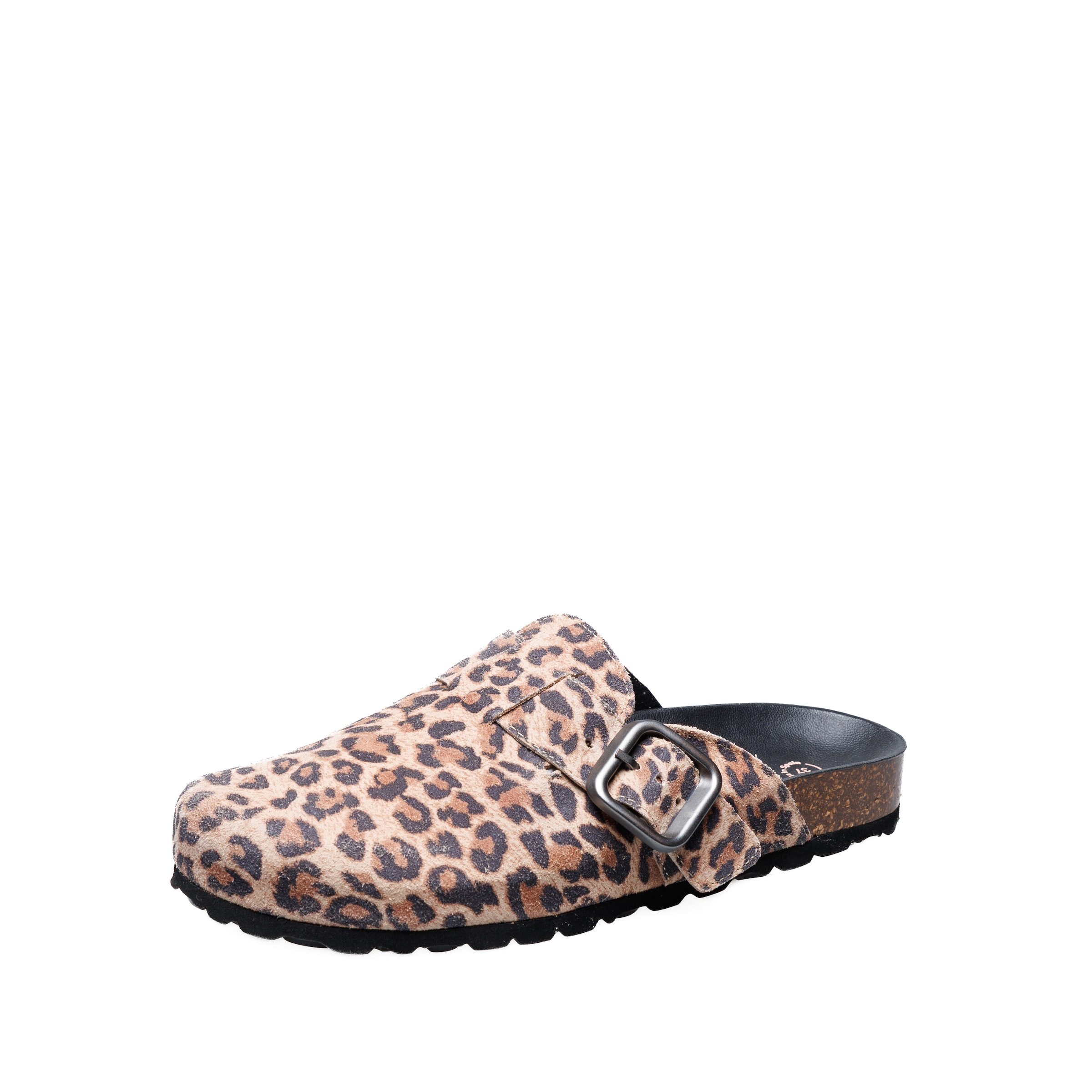 Image of VERBENAS Clog Hausschuh, Sommerschuh im Leo-Look