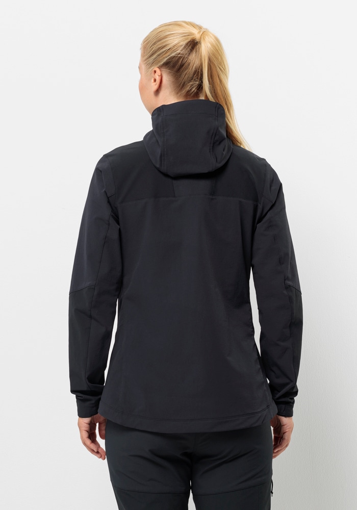 Jack Wolfskin Veste d'extérieur »ANDUR JKT W« avec capuche mit regulierbarer Weite, atmungsaktiv, wasserabweisend, windabweisend