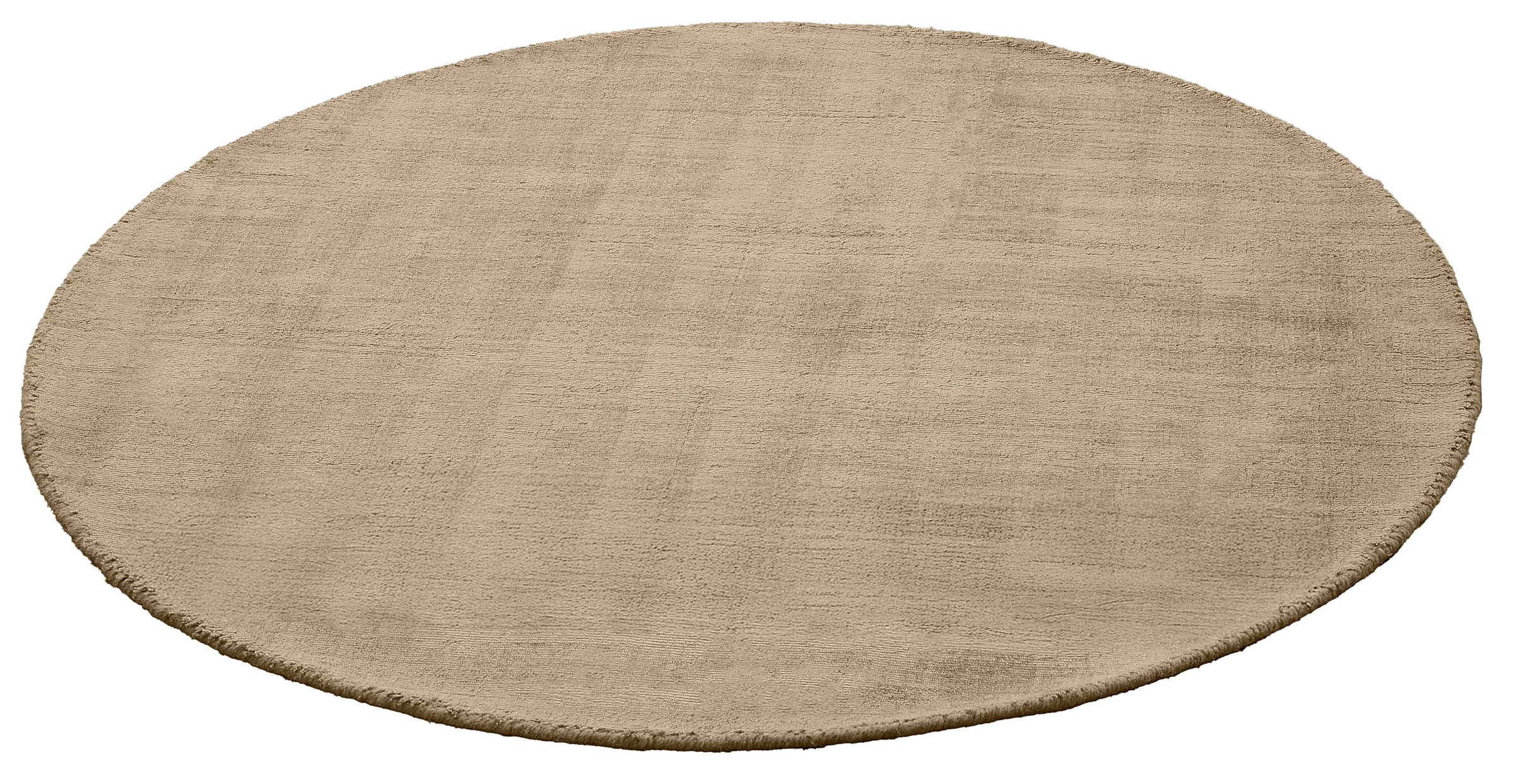 my home Teppich »Shirley, handgewebter Viskose-Teppich, farblich changierend«, rund, 12 mm Höhe, Handweb Teppiche, Wohnzimmer, Schlafzimmer, Esszimmer
