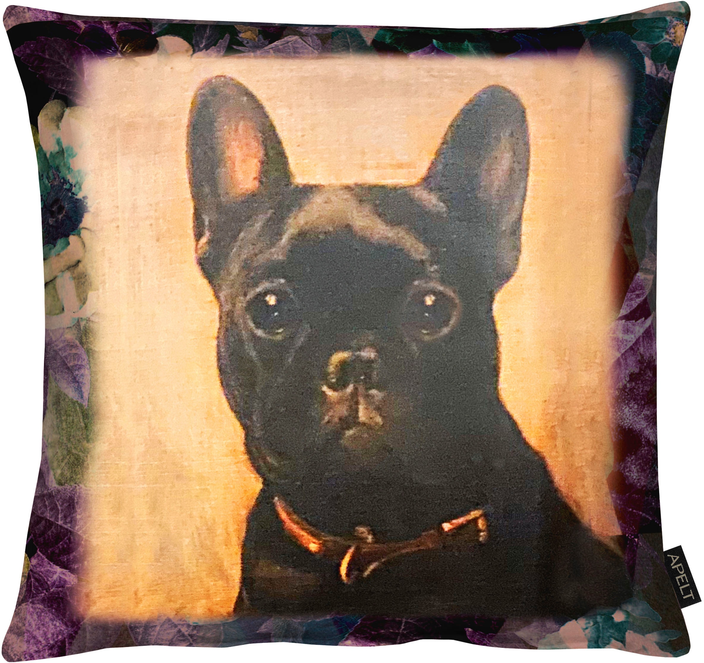 Image of APELT Dekokissen "Harry" mit Bulldogge