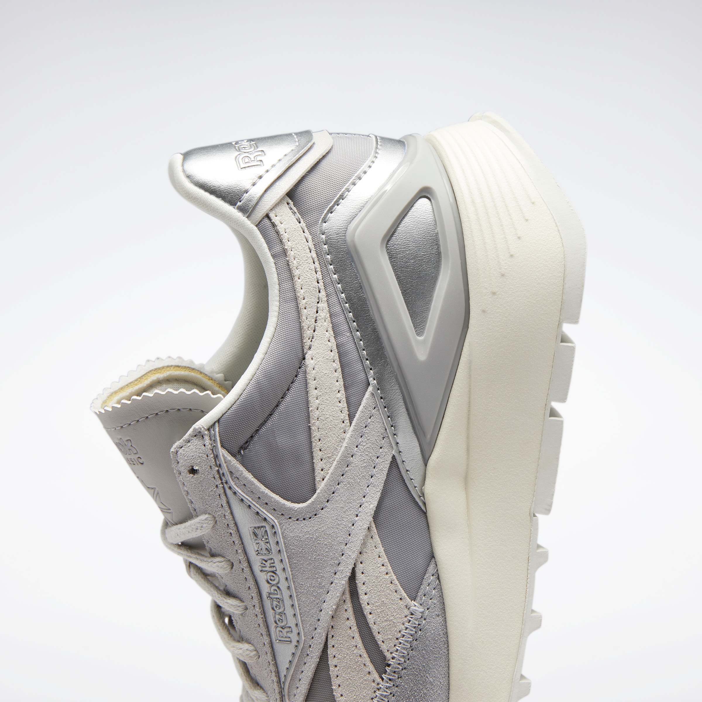 Reebok classic leather argent on sale