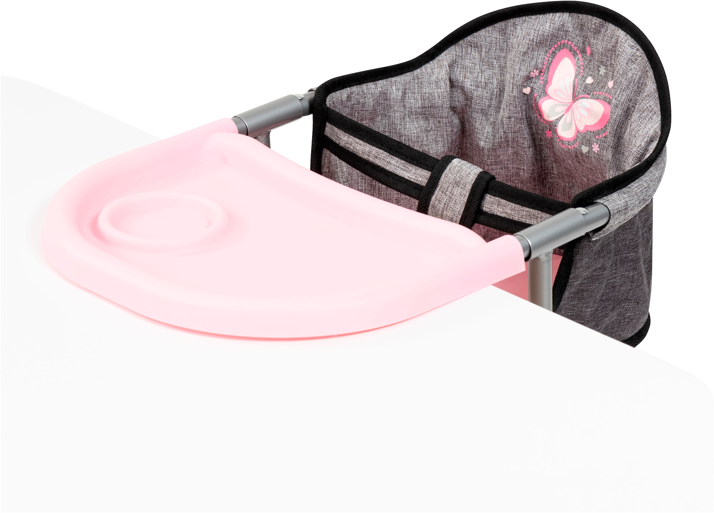 Bayer Meubles de poupées »Puppen-Tischsitz grau/rosa«