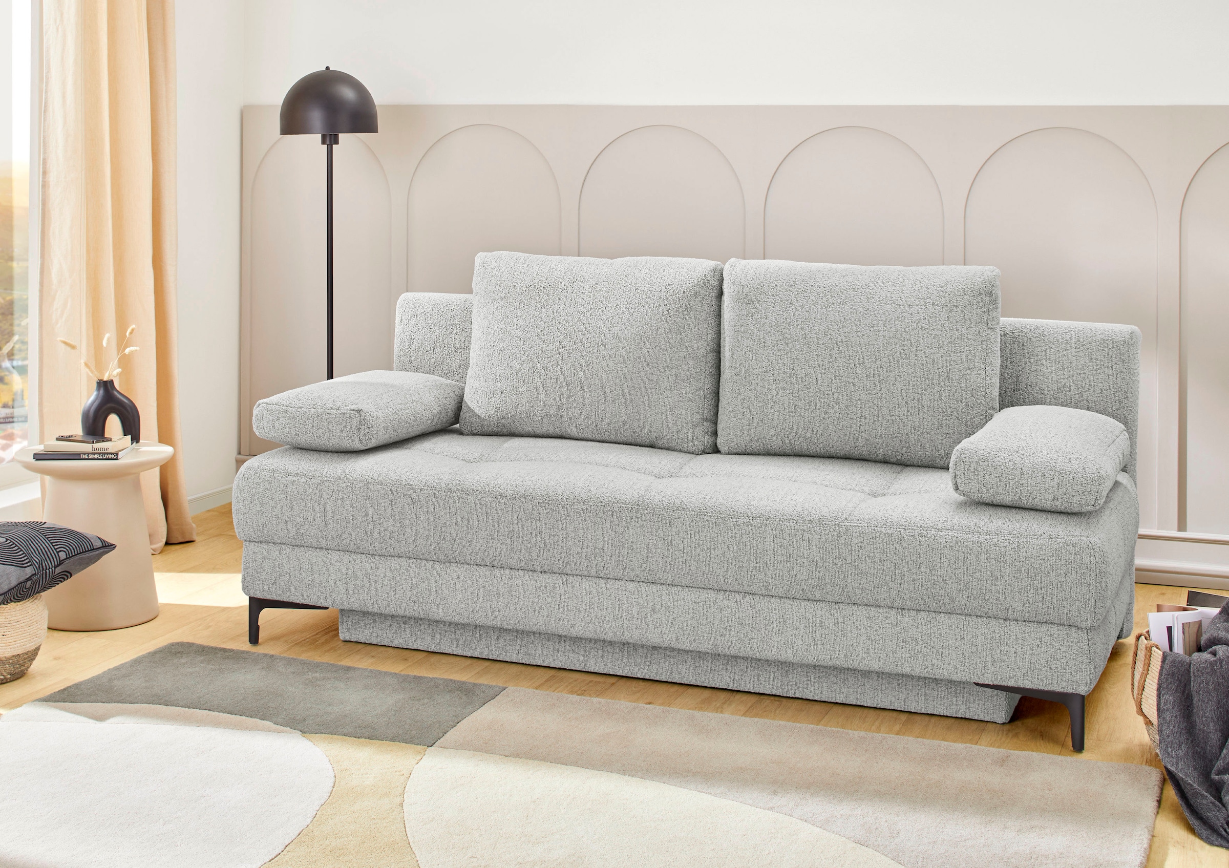 Image of Jockenhöfer Gruppe Schlafsofa "Felix, B: 205 cm, Liegefl. 155x201 cm, Dauerschlafsofa, inkl. Topper" inklusive Schlaffunktion und Bettkasten, Federkernpolsterung