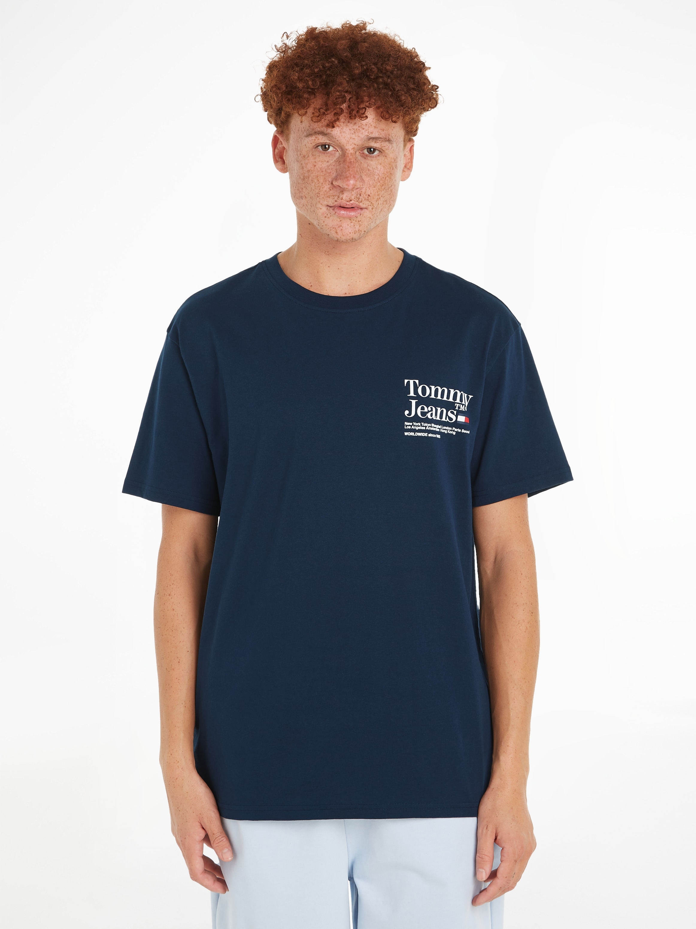 T-Shirt »TJM REG MODERN TOMMY TM TEE«, mit grossem Aufdruck auf dem Rücken