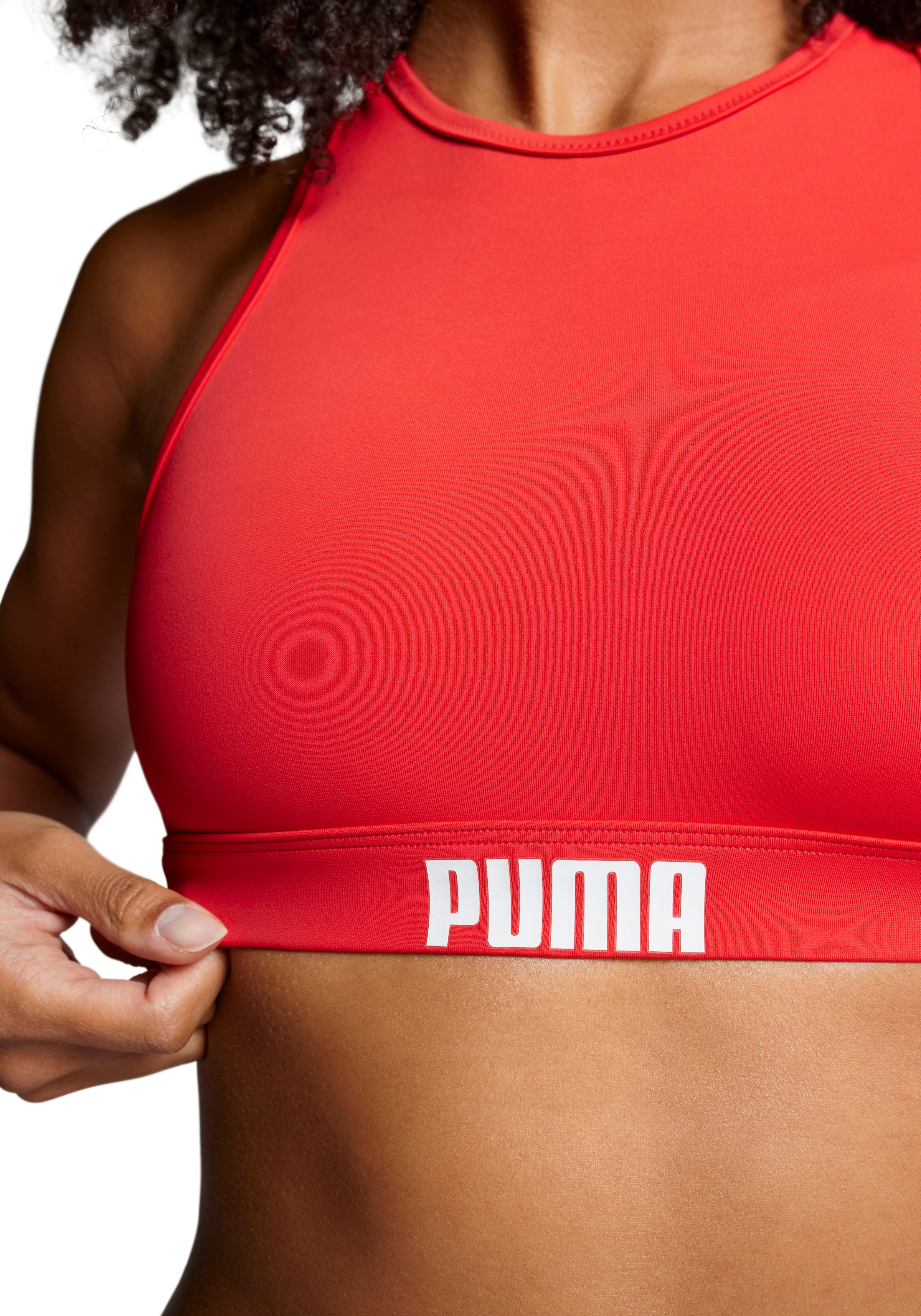 PUMA Bustier-Bikini-Top, mit Racerback-Rücken-Puma 1
