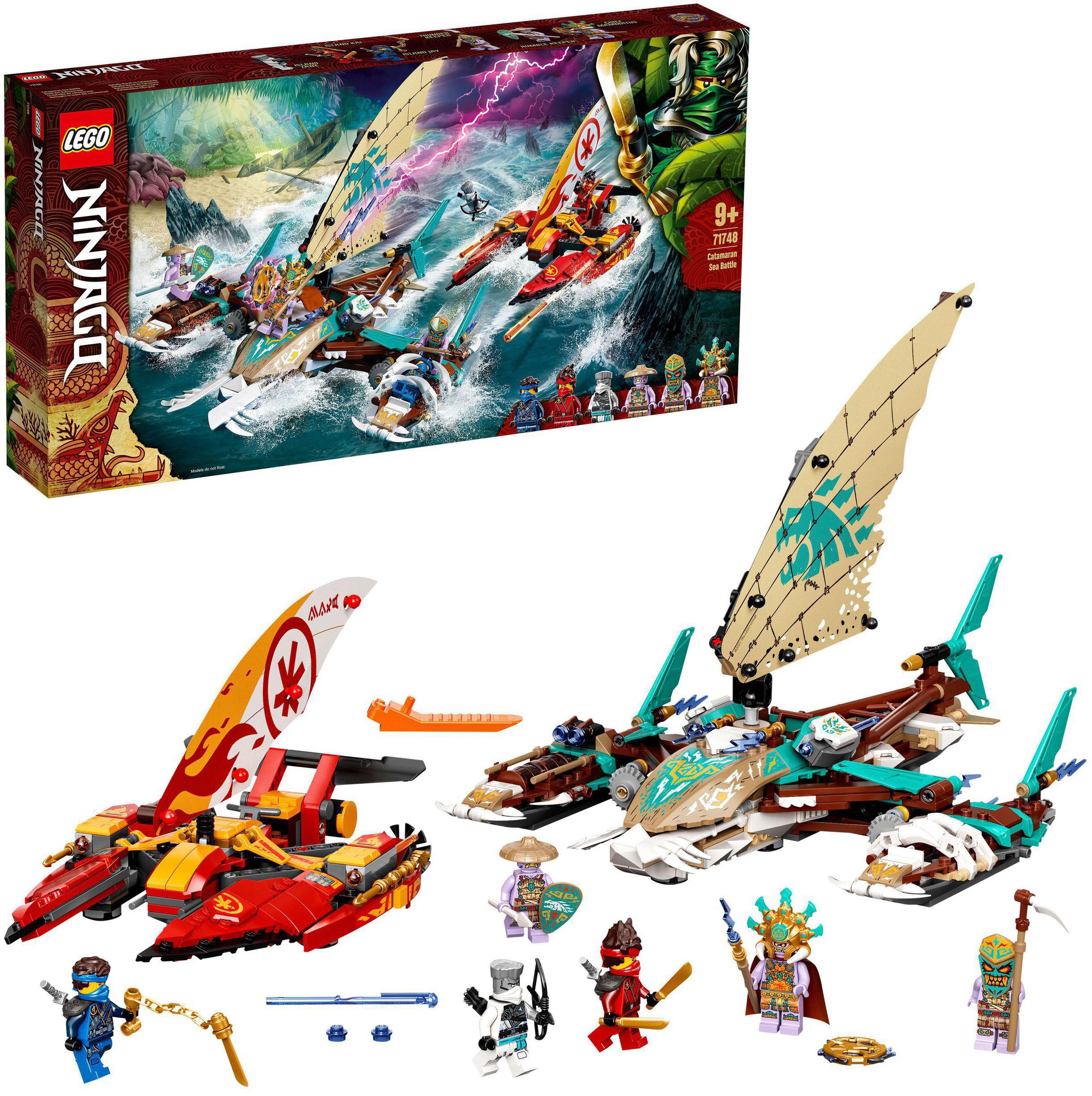 Image of LEGO® Konstruktionsspielsteine »Duell der Katamarane (71748), LEGO® NINJAGO®«, (780 St.), Made in Europe bei Ackermann Versand Schweiz