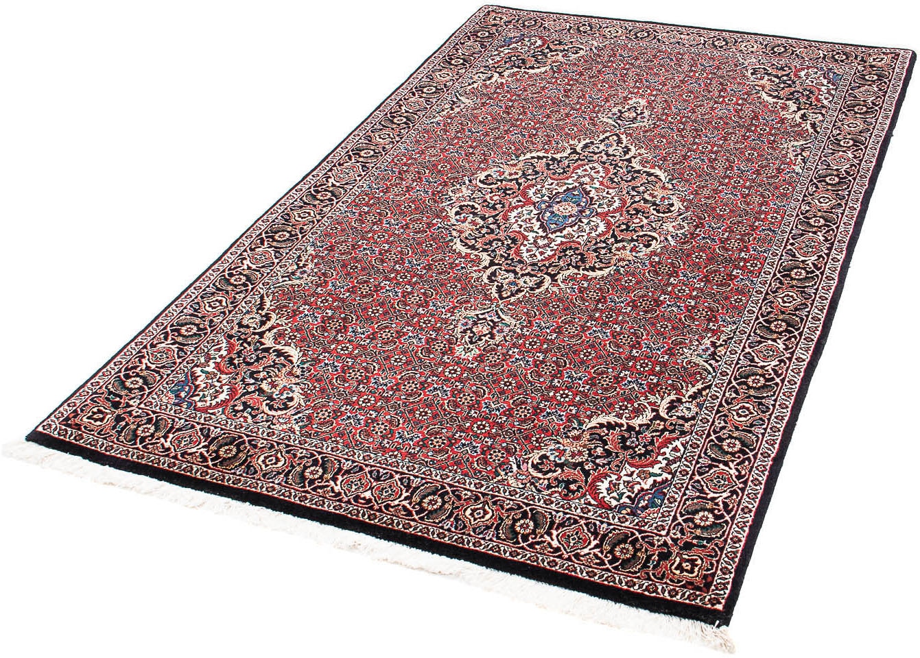 Seidenteppich »Bidjar Medaillon 145 x 68 cm«, rechteckig, Unikat mit Zertifikat