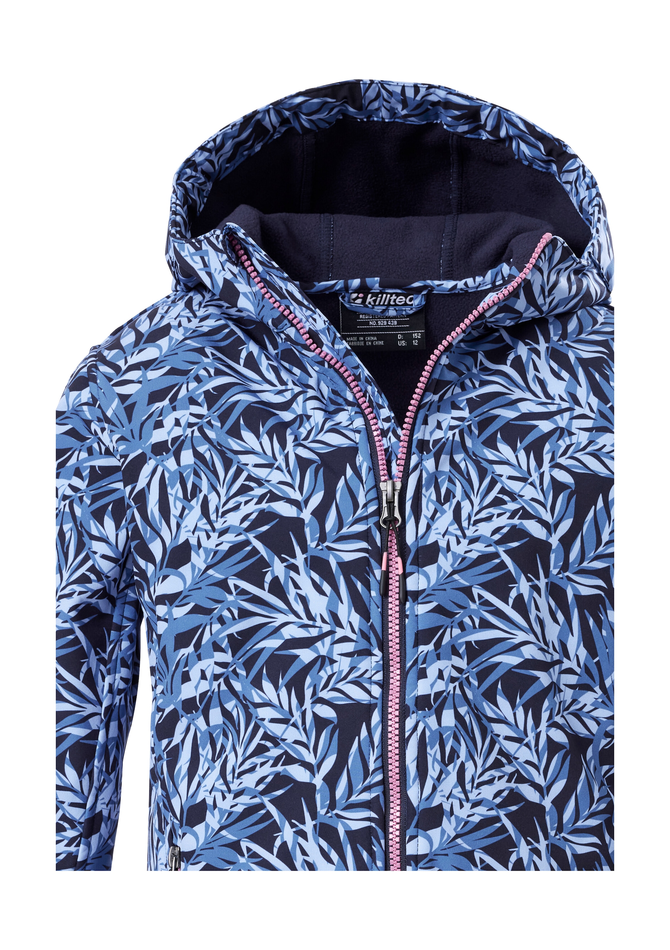 Killtec Softshelljacke »Mädchen Softshelljacke Print« Wasserdicht, windabweisend, atmungsaktiv, modischer Print