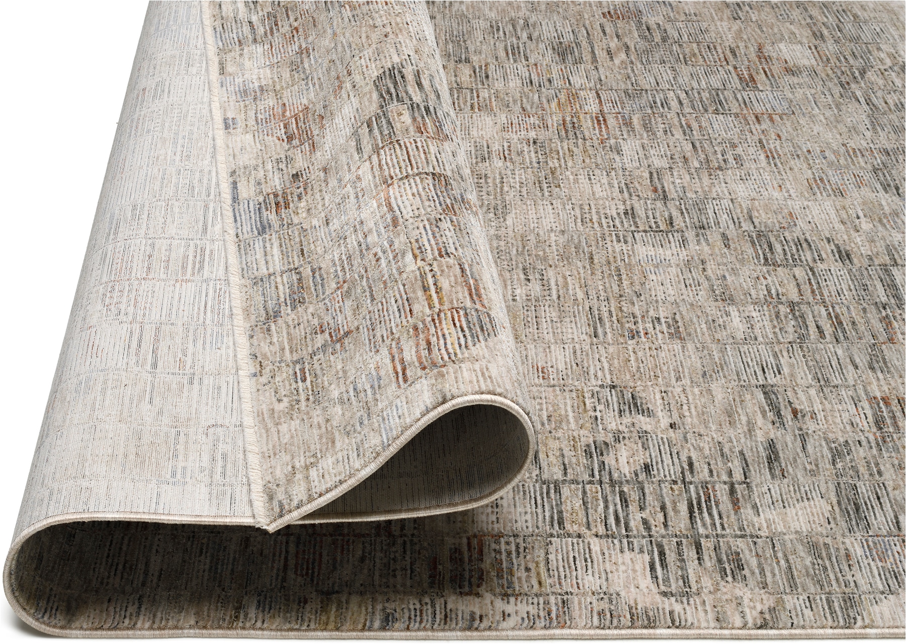 OCI DIE TEPPICHMARKE Tapis »OMEN GRID , auch in quadratischer Form« Rectangulaire 6 mm Höhe Tapis design à poils courts, léger brillant, avec franges, salon