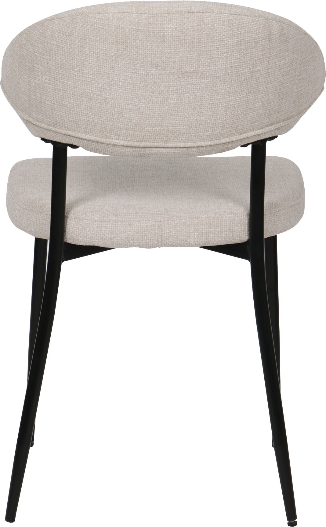 SIT 4-Fussstuhl »Odessa 2er-Set Polsterstühle mit Strukturstoff & Metallgestell« (Set) 2 Stk.Öko-Tex Strukturstoff & ergonomisch gerundete Rückenlehne