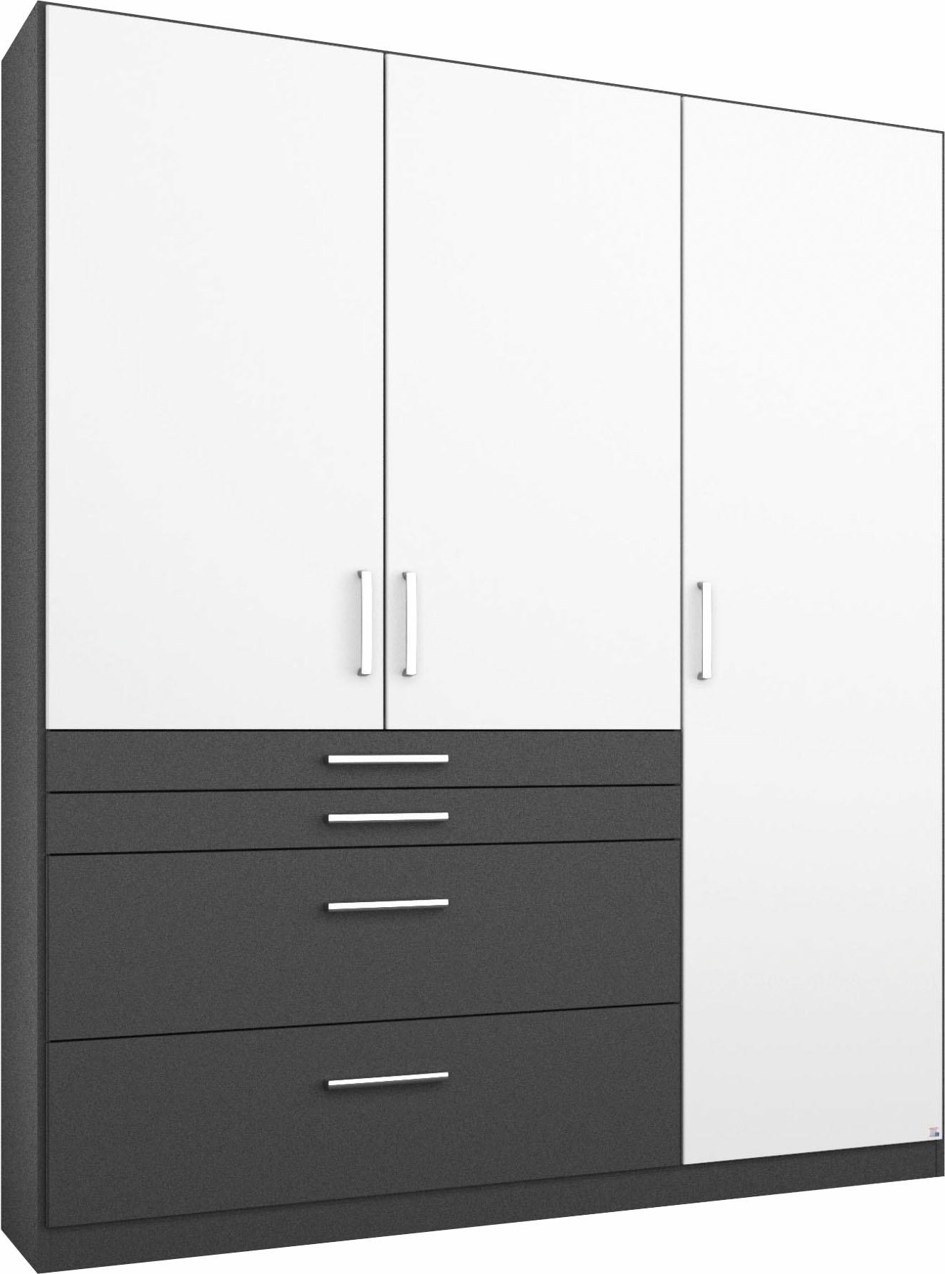 rauch Kleiderschrank »Harburg Drehtürenschrank Schlafzimmerschrank mit viel Stauraum« oberste Schublade mit praktischer Facheinteilung MADE IN GERMANY
