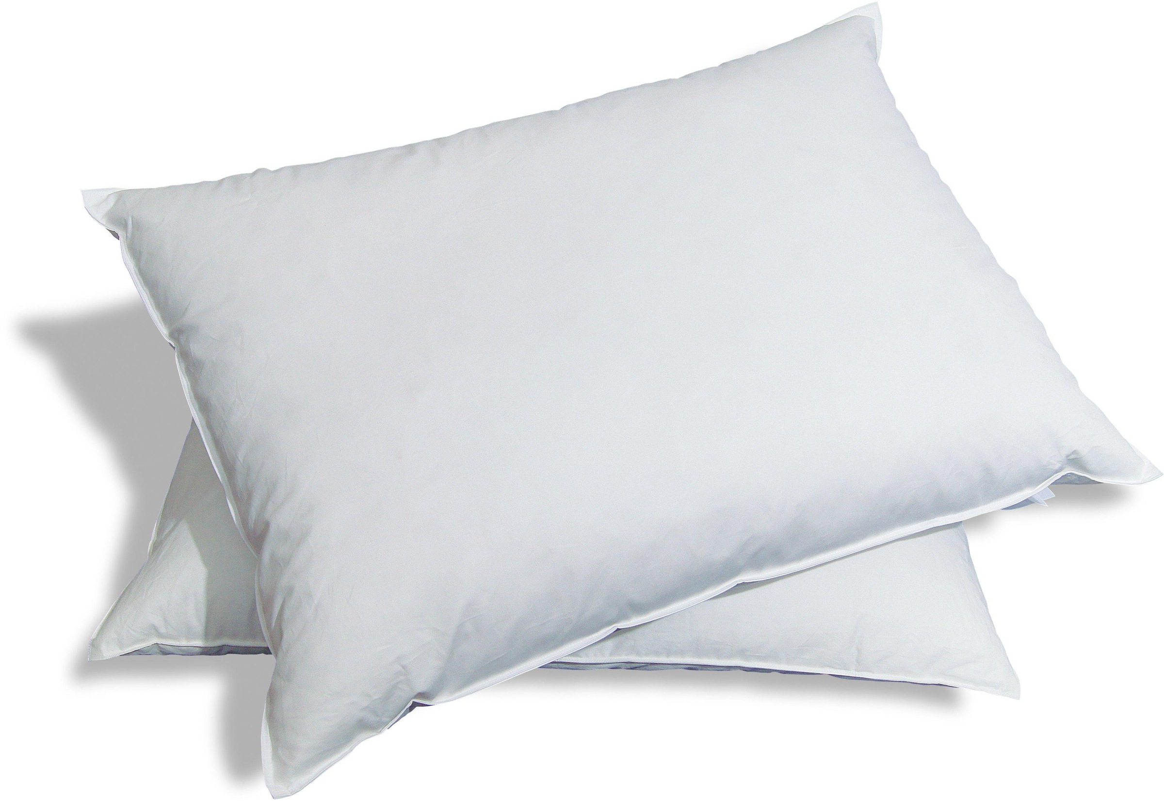 Image of feelings by billerbeck Federkopfkissen »John«, Füllung: Neue, reine Entenfedern (100%), grau, Bezug: 100% Baumwolle, (1 St.) bei Ackermann Versand Schweiz