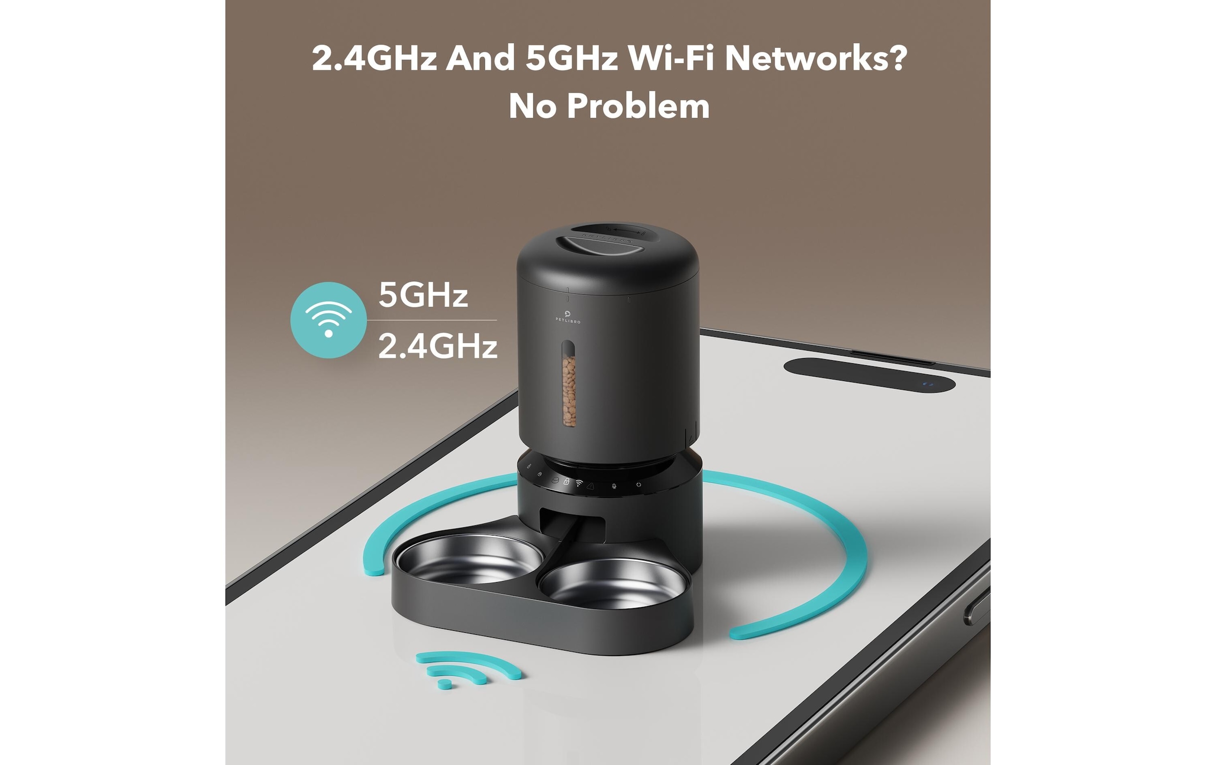 Futterautomat »WIFI Doppelfutterschale 5 l«
