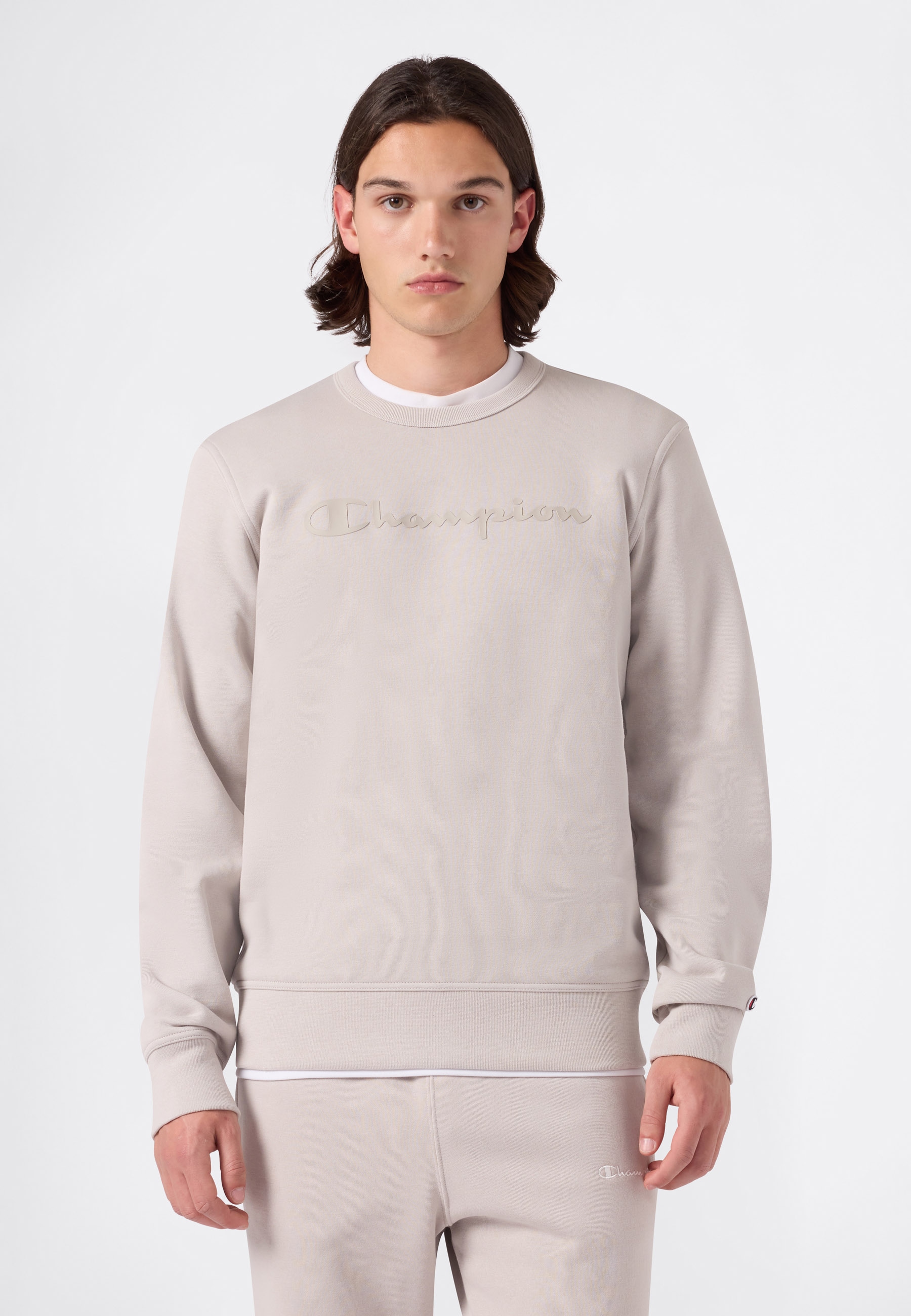 Image of Champion Sweatshirt "SPORTWEAR CREWNECK Standard Fit", Langarm-Design, aus Baumwolle und Polyester, Standard Fit