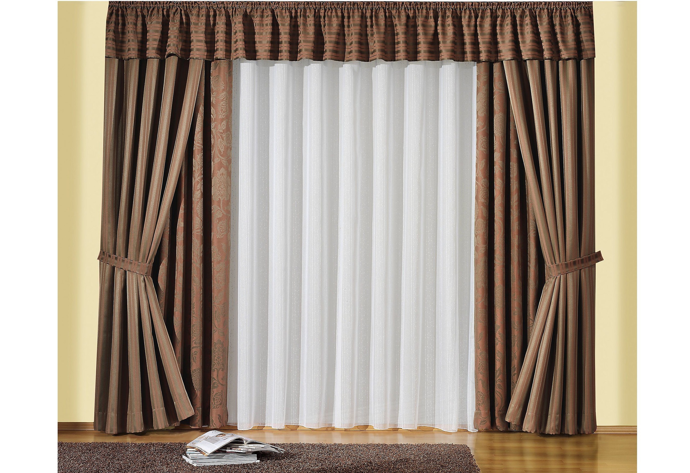 Wirth Vorhang »Jasmin« Kräuselband 1 Stk. tlg.