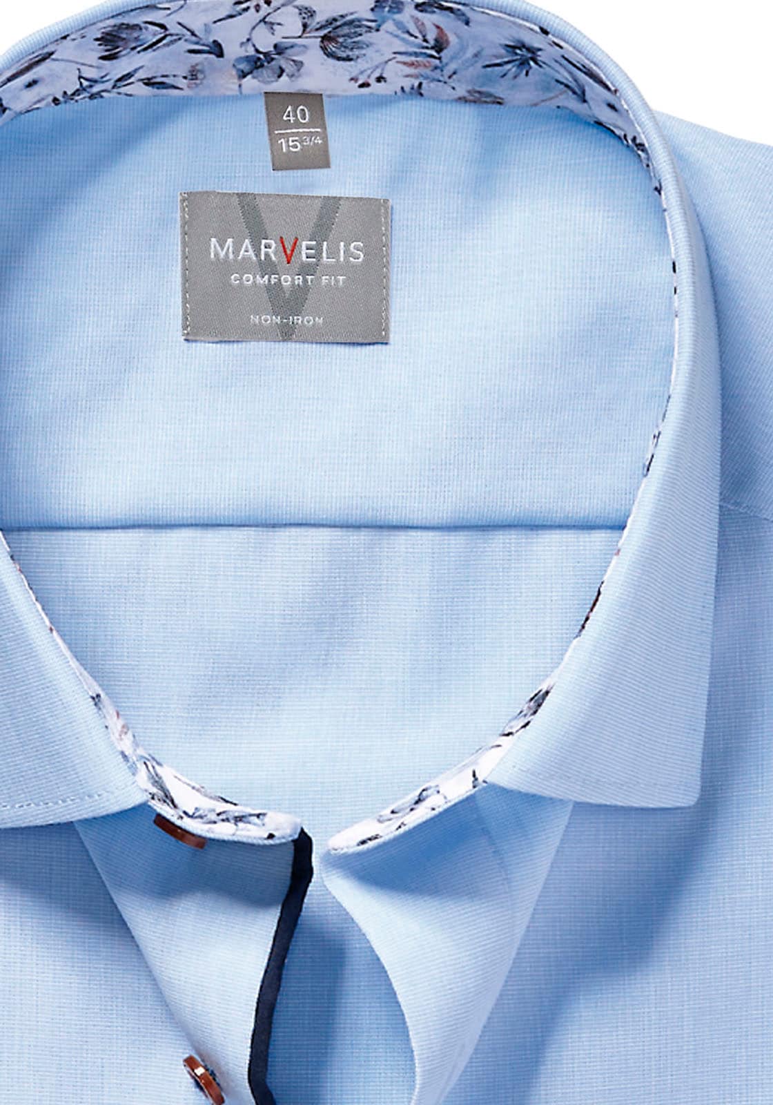 MARVELIS Kurzarmhemd »Lucky« bügelfrei, comfort fit