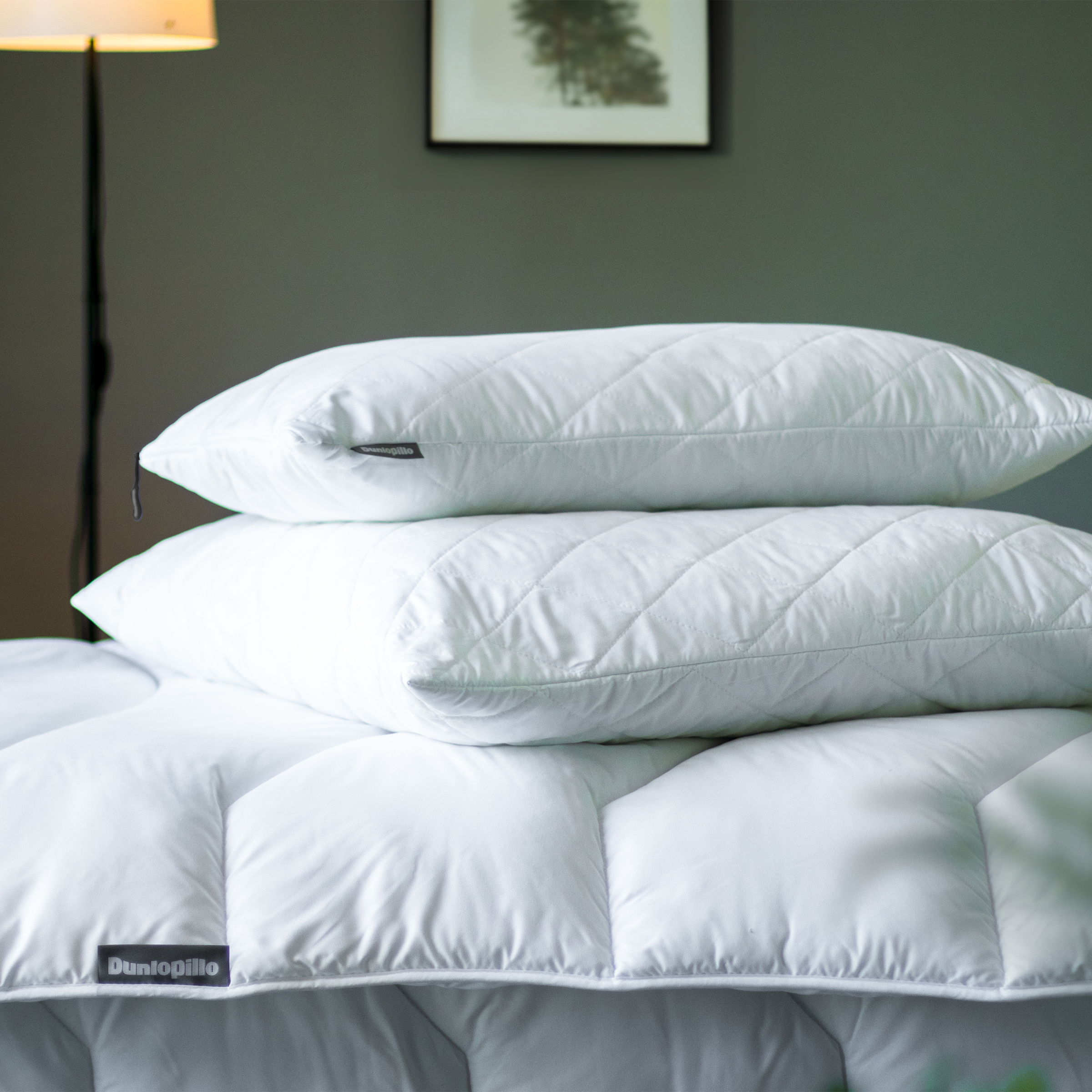 Dunlopillo Oreiller en microfibre »Home, "NEUHEIT" Kissen  Allergikerfreundlich, weich & atmungsaktiv« Füllung: polyester Bezug: Polyester 1 cuis tlg. oreiller 40x80 cm, 80x80 cm, ergonomique, durable, de haute qualité