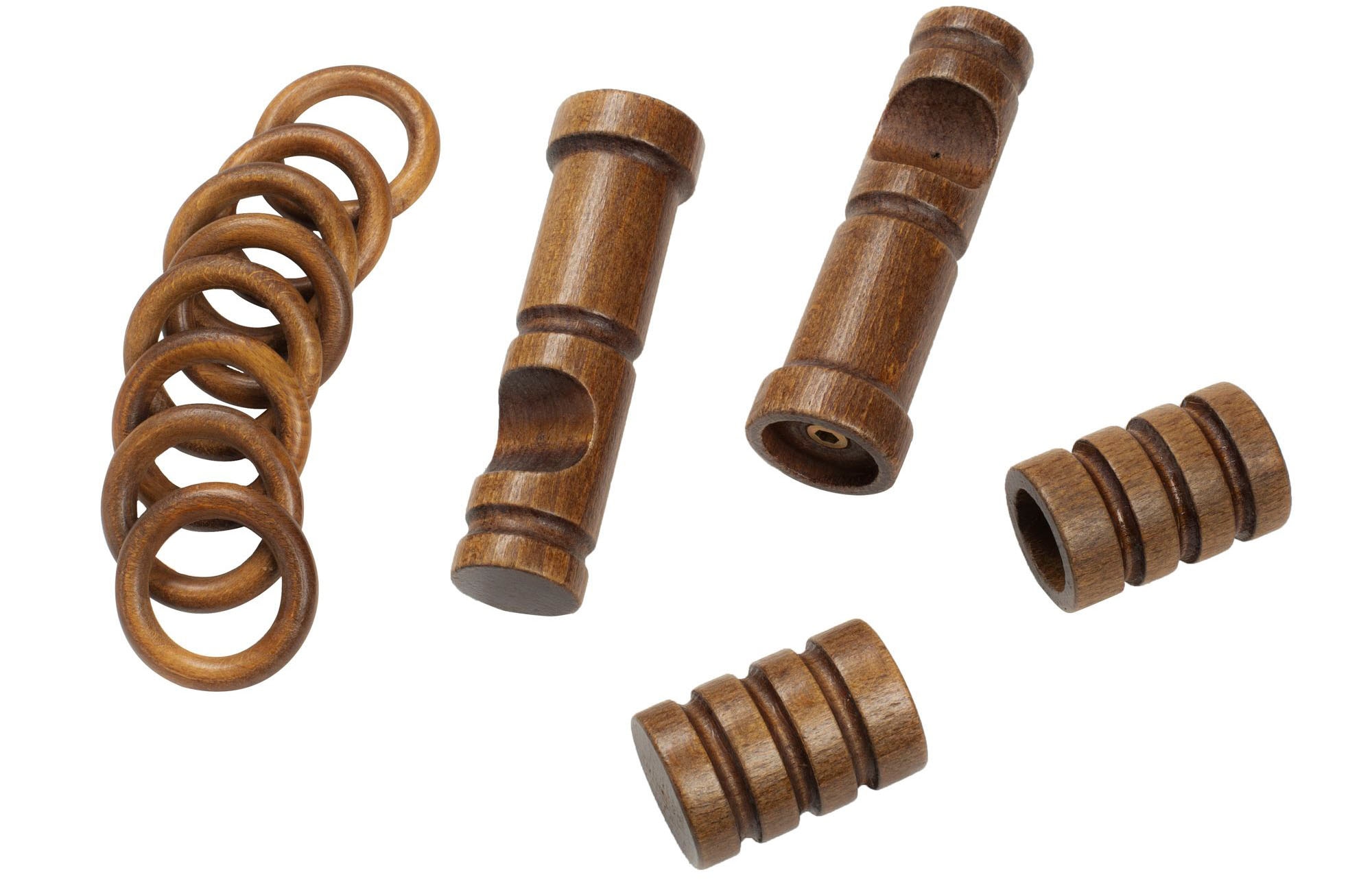 SN DECO GROUP Tringle à rideaux »Pisa« 1 läufig-läufig Fixmass 28 mm, Holz, verschiedene Längen und Farben, Komplettset