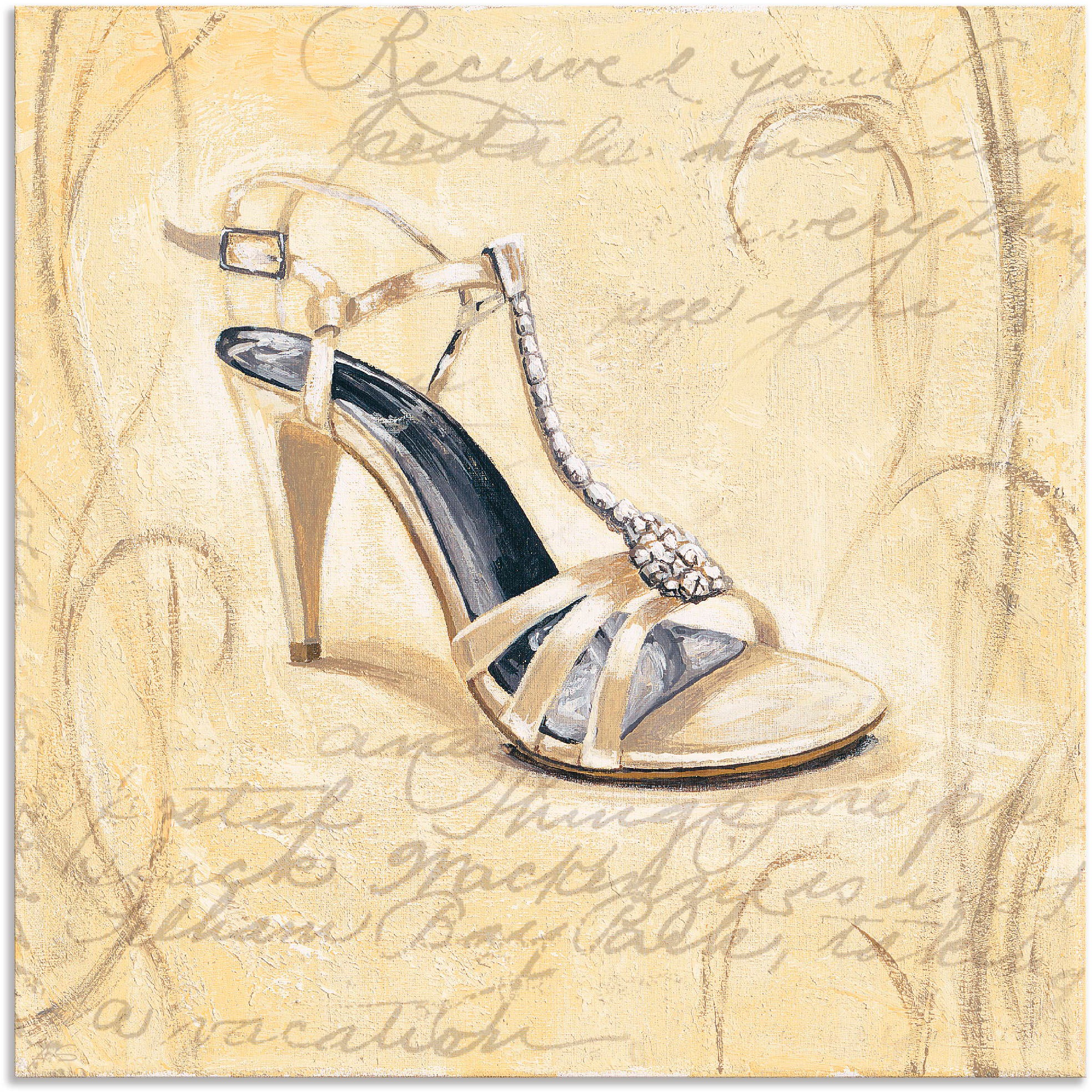Image of Artland Wandbild »Stiletto I - Schuh«, Mode, (1 St.), in vielen Grössen & Produktarten - Alubild / Outdoorbild für den Aussenbereich, Leinwandbild, Poster, Wandaufkleber / Wandtattoo auch für Badezimmer geeignet bei Ackermann Versand Schweiz