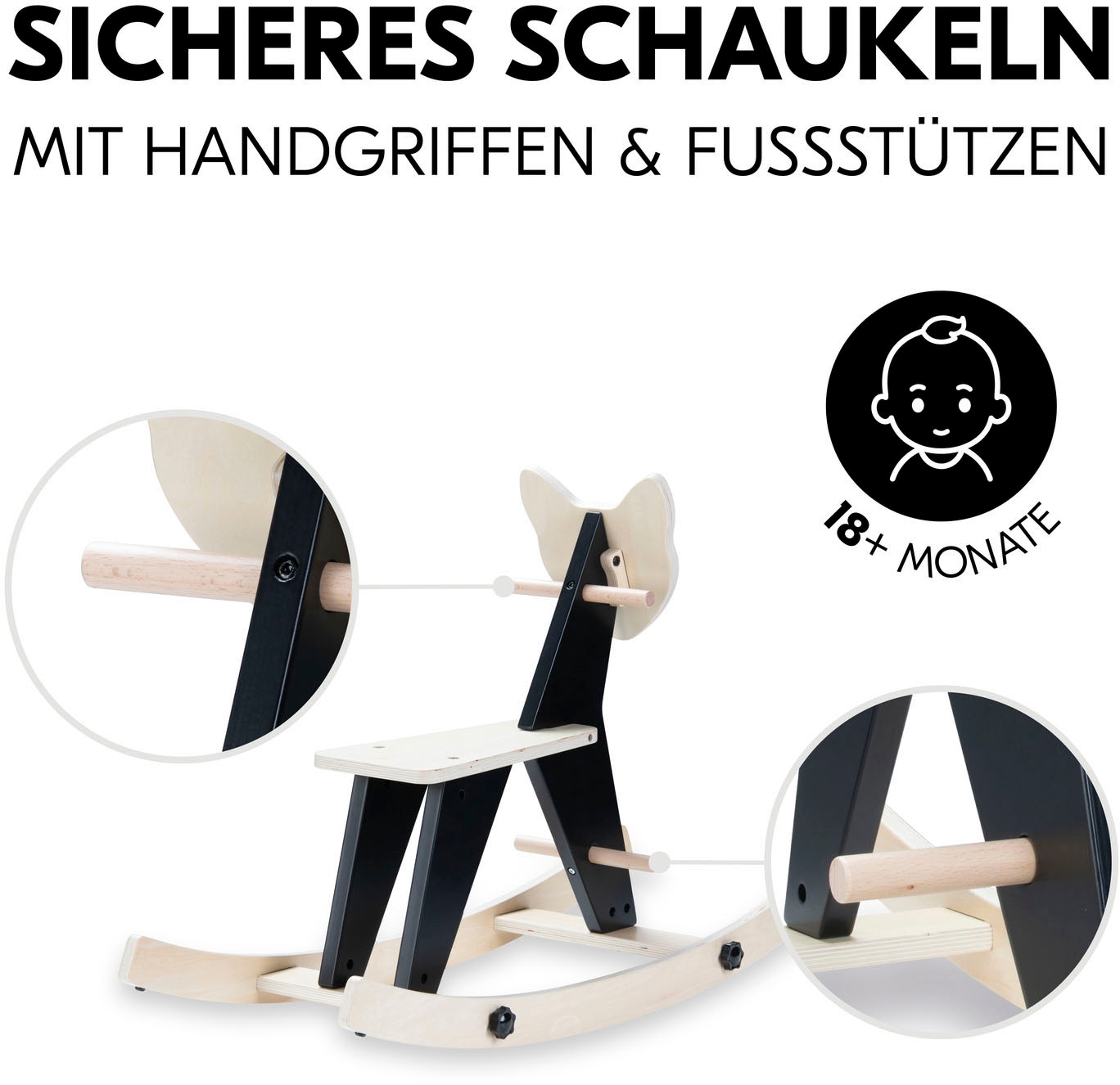 Hauck Schaukeltier »Rock N Swing Zebra« FSC® - schützt Wald