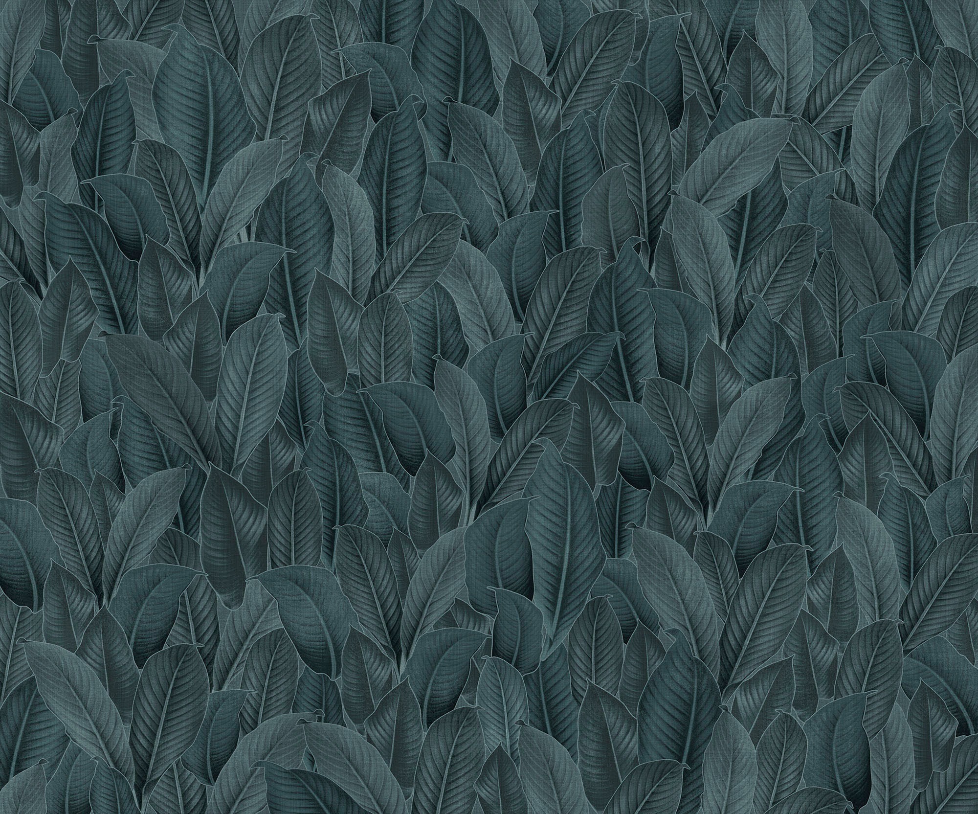 Komar Fototapete »Digitaldruck Vlies - Bain de Feuilles - Grösse 300 x 250 cm«, bedruckt, Wohnzimmer, Schlafzimmer